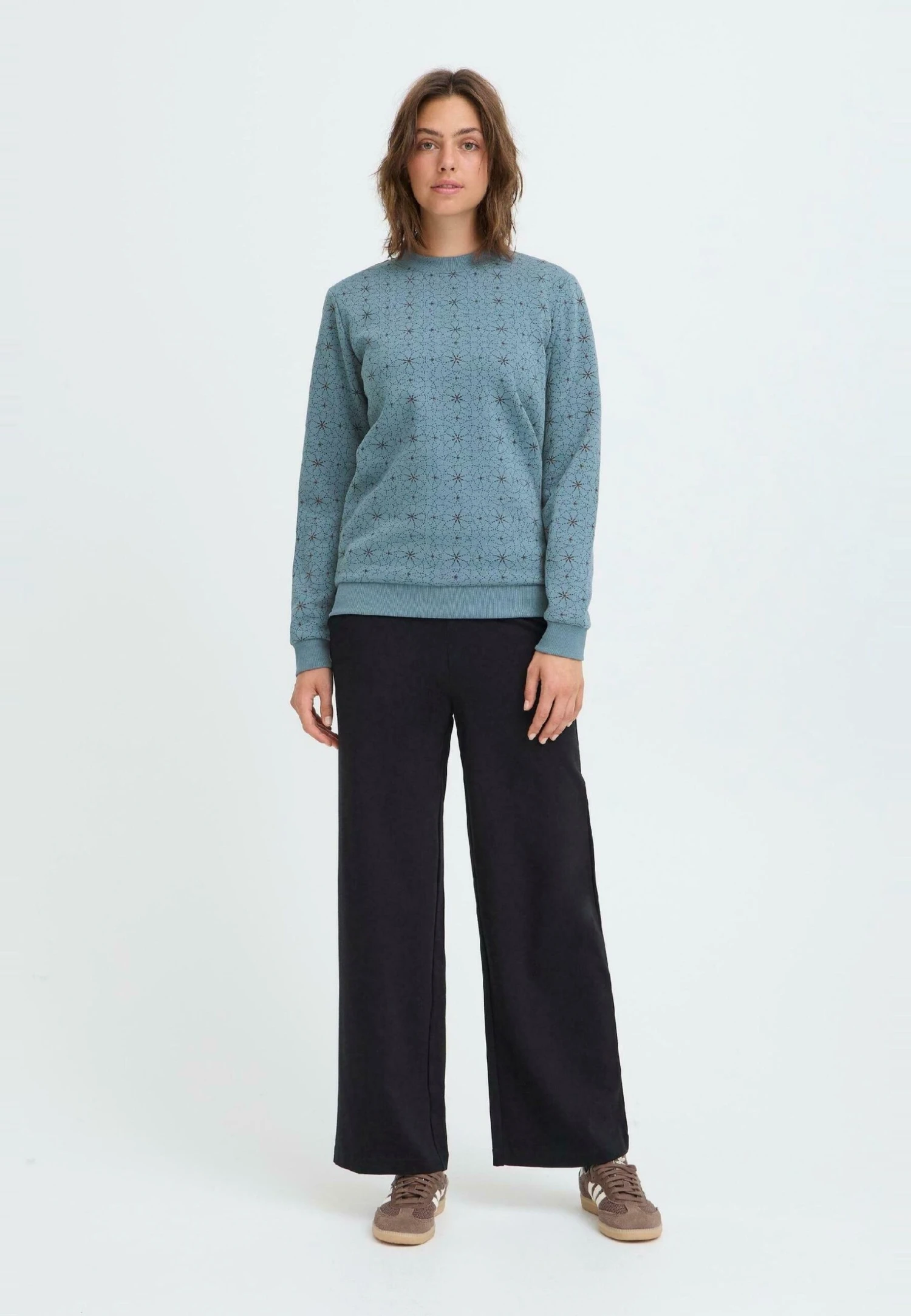 OXMO OXKAREN - Sweatshirt - Bluestone 2 OXMO OXKAREN - Sweatshirt - Bluestone - Image 2