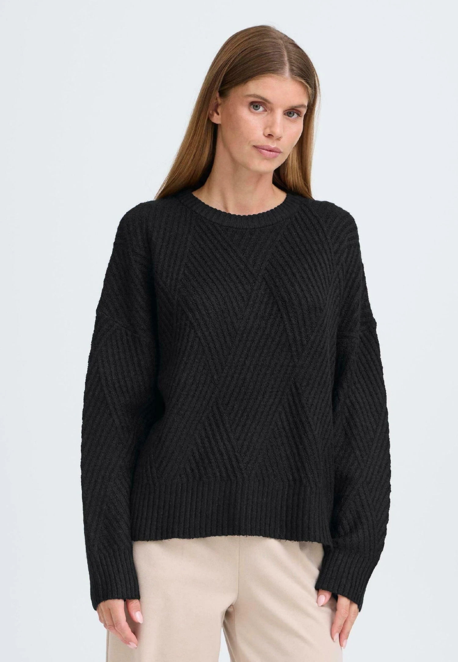 OXMO IHBOMMA - Jumper - Black 1 OXMO IHBOMMA - Jumper - Black