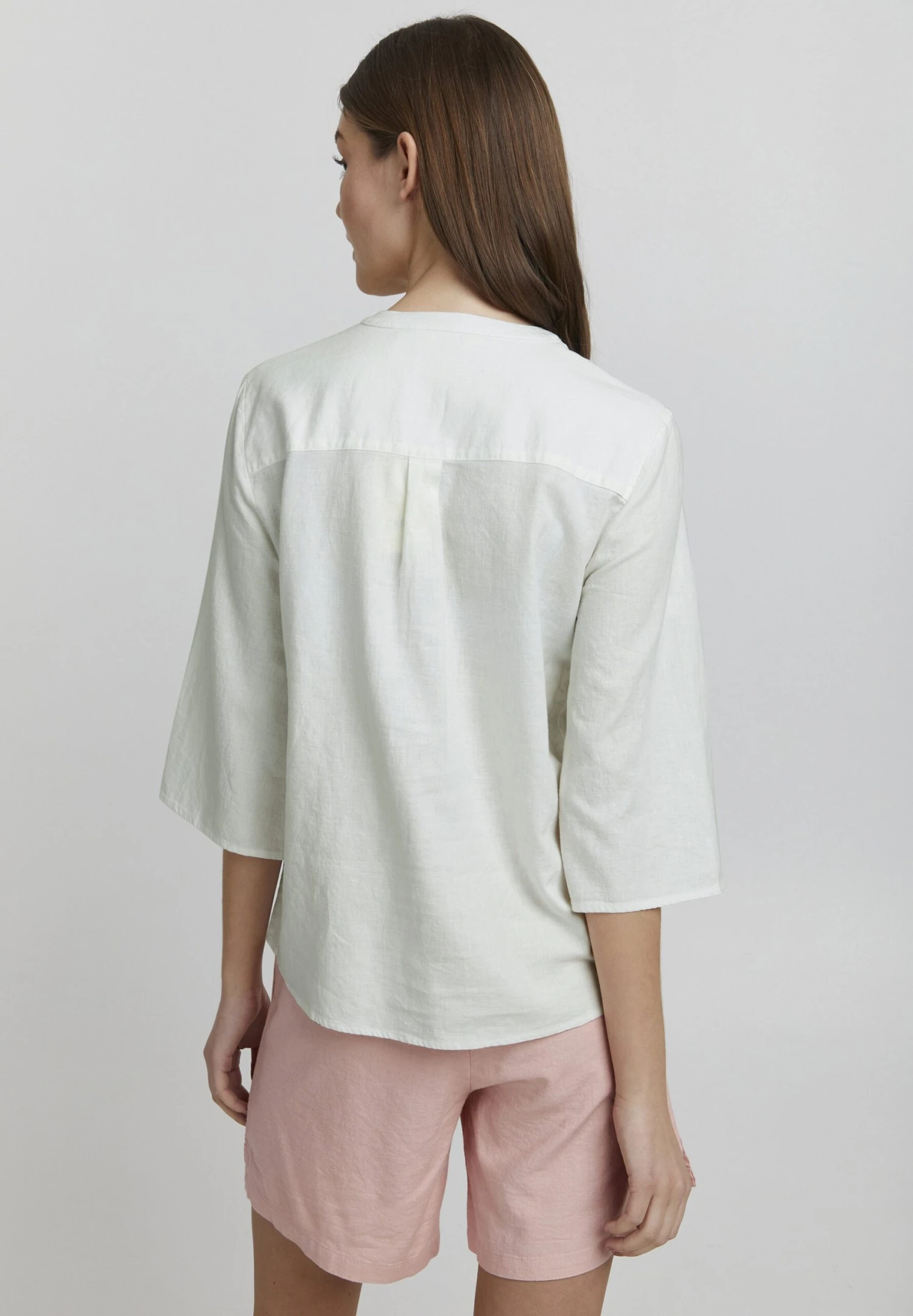 OXMO OXANEA LEINEN MIX - Blouse - Off White 3 OXMO OXANEA LEINEN MIX - Blouse - Off White - Image 3