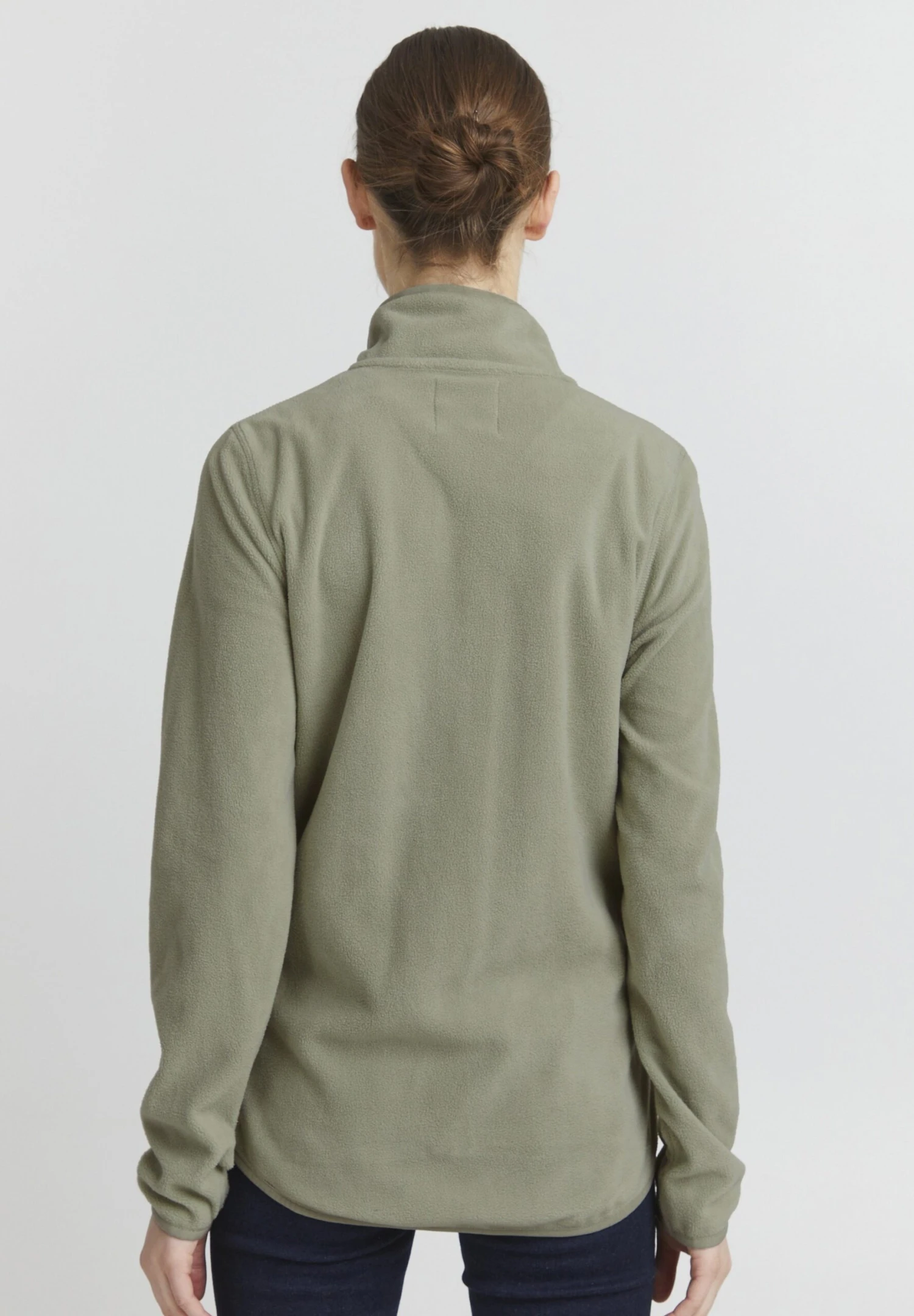 OXMO OXRIKKA - Fleece Jacket - Seagrass 3 OXMO OXRIKKA - Fleece Jacket - Seagrass - Image 3