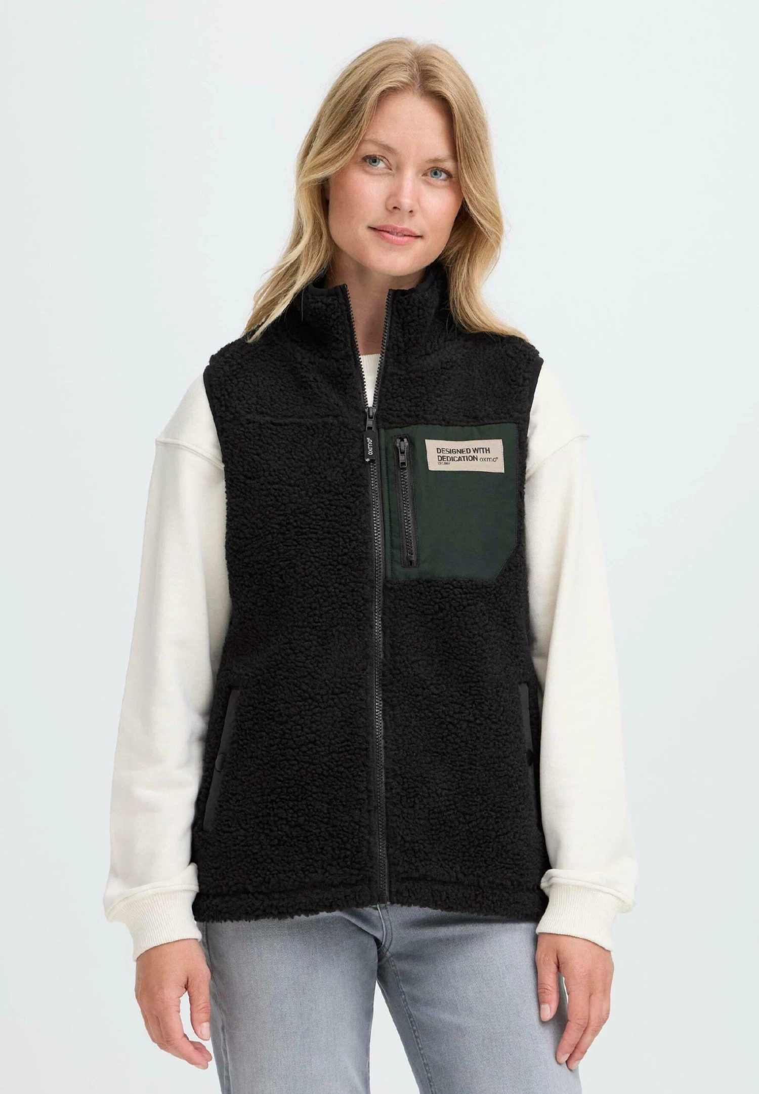 OXMO OXABBY - Waistcoat - Meteorite 1 OXMO OXABBY - Waistcoat - Meteorite