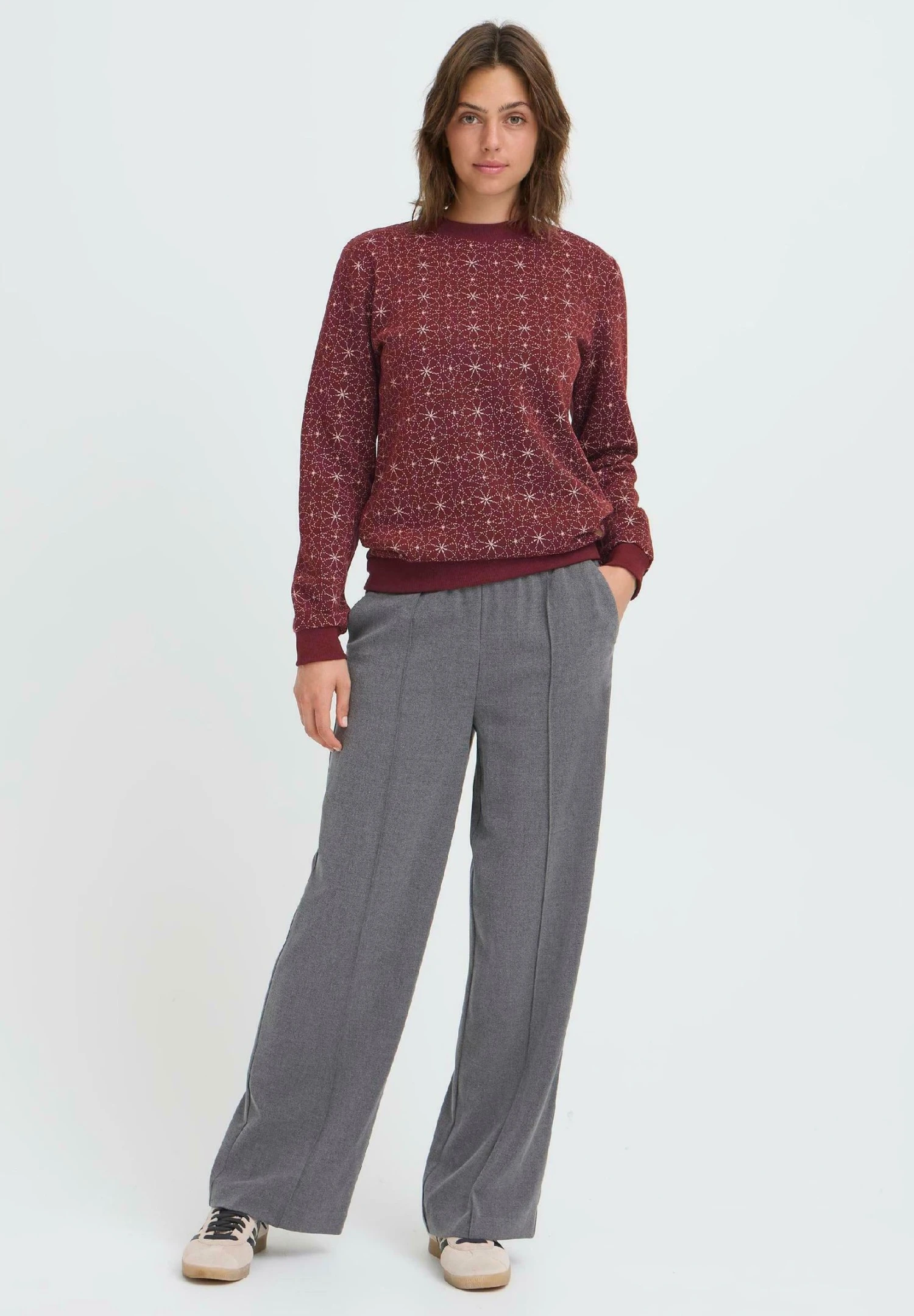 OXMO OXKAREN - Sweatshirt - Chocolate Truffle 3 OXMO OXKAREN - Sweatshirt - Chocolate Truffle - Image 3