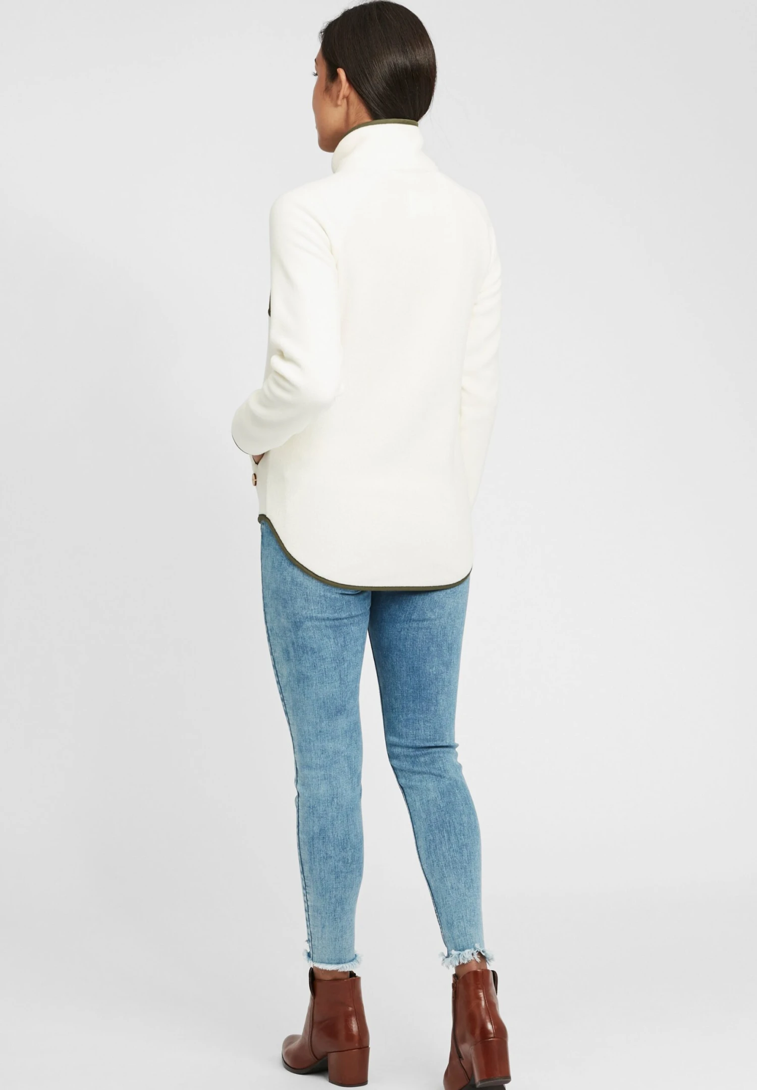 OXMO OXMalin - Fleece Jacket - Off White 3 OXMO OXMalin - Fleece Jacket - Off White - Image 3