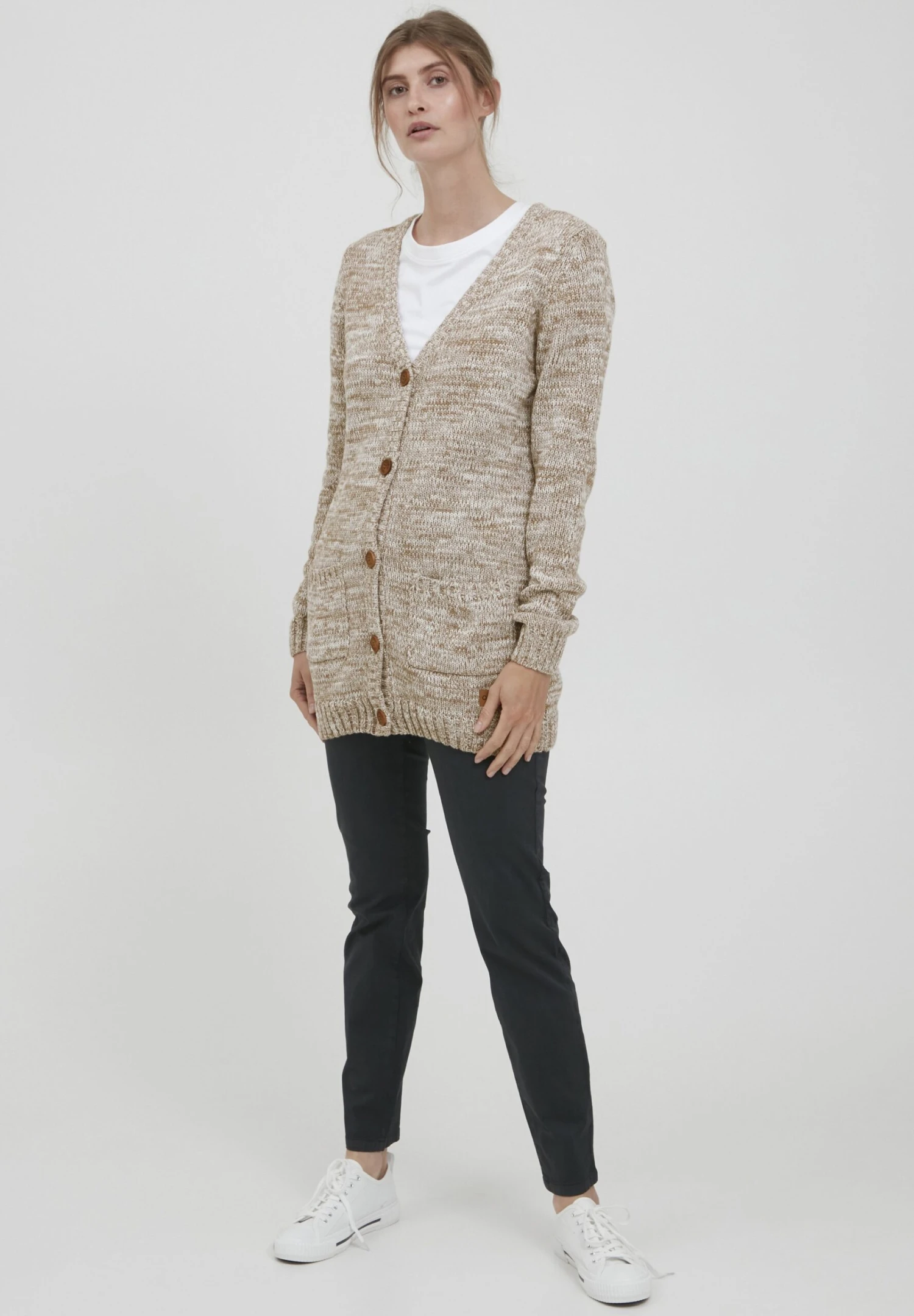 OXMO OXHILEMONA - Cardigan - Dune 3 OXMO OXHILEMONA - Cardigan - Dune - Image 3