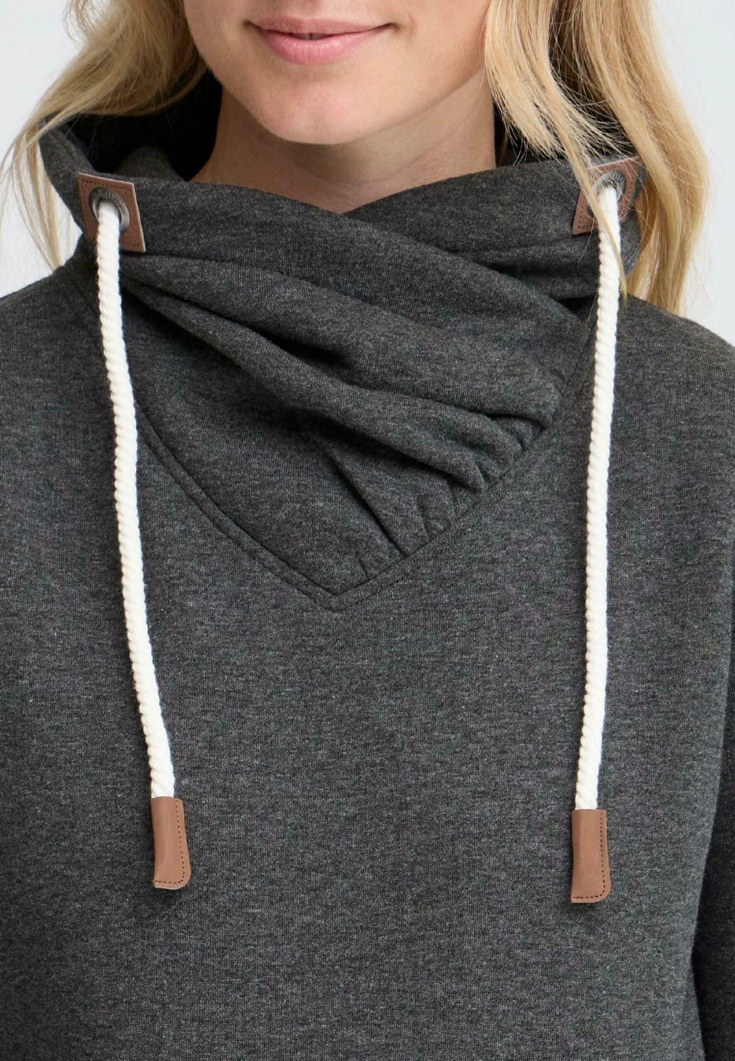 OXMO OXMILLE - Sweatshirt - Dark Grey Melange 4 OXMO OXMILLE - Sweatshirt - Dark Grey Melange - Image 4