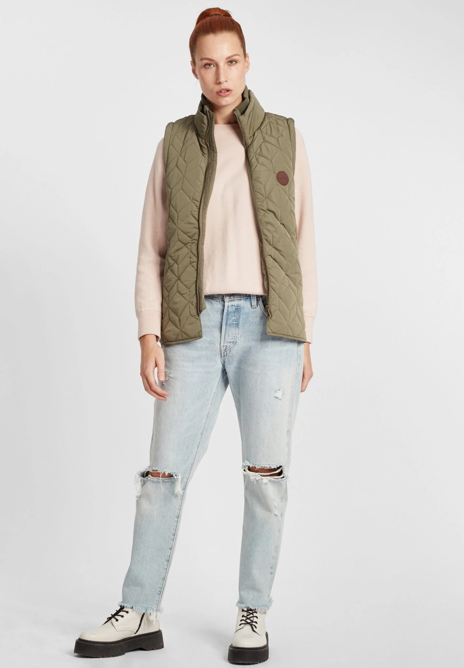 OXMO OXALITA - Waistcoat - Hedge 2 OXMO OXALITA - Waistcoat - Hedge - Image 2