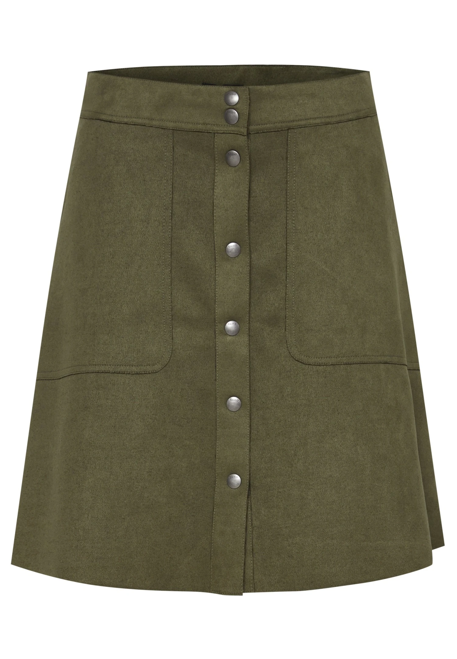 OXMO OXJUNE - A-line Skirt - Olive Night 6 OXMO OXJUNE - A-line Skirt - Olive Night - Image 6