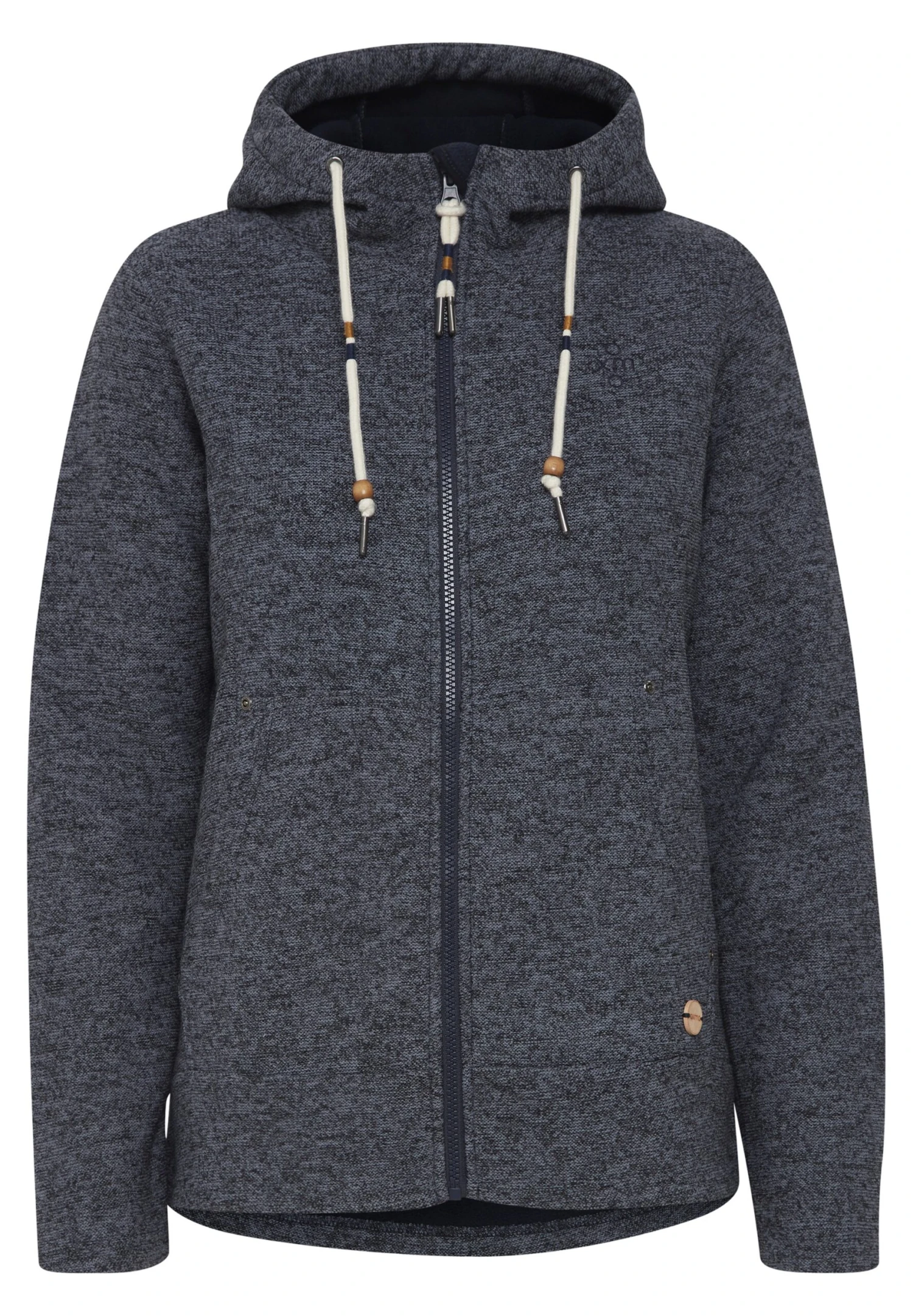 OXMO OXFia - Zip-up Sweatshirt - Blue 6 OXMO OXFia - Zip-up Sweatshirt - Blue - Image 6