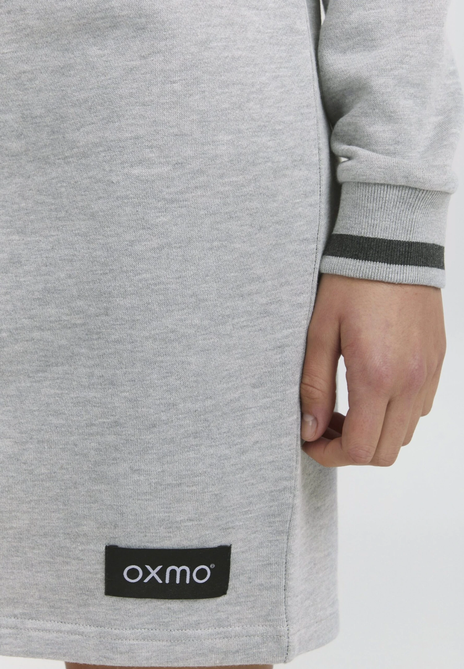 OXMO OXOMILA - Day Dress - Dark Grey Melange 5 OXMO OXOMILA - Day Dress - Dark Grey Melange - Image 5