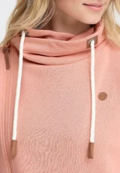 OXMO OXMILLE TUBEZIP - Zip-up Sweatshirt - Cameo Brown Melange -OXMO Store 96a80139ee2c4c31aeef1cc635807f83