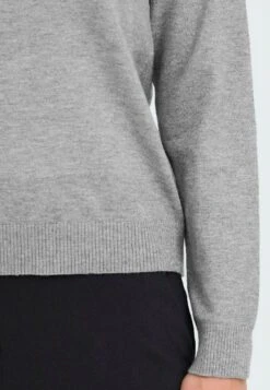 OXMO BMMNORA ROLLNECK - Jumper - Mid Grey Melange -OXMO Store 96b712e0fbac4ca497ef2b746fe0da58