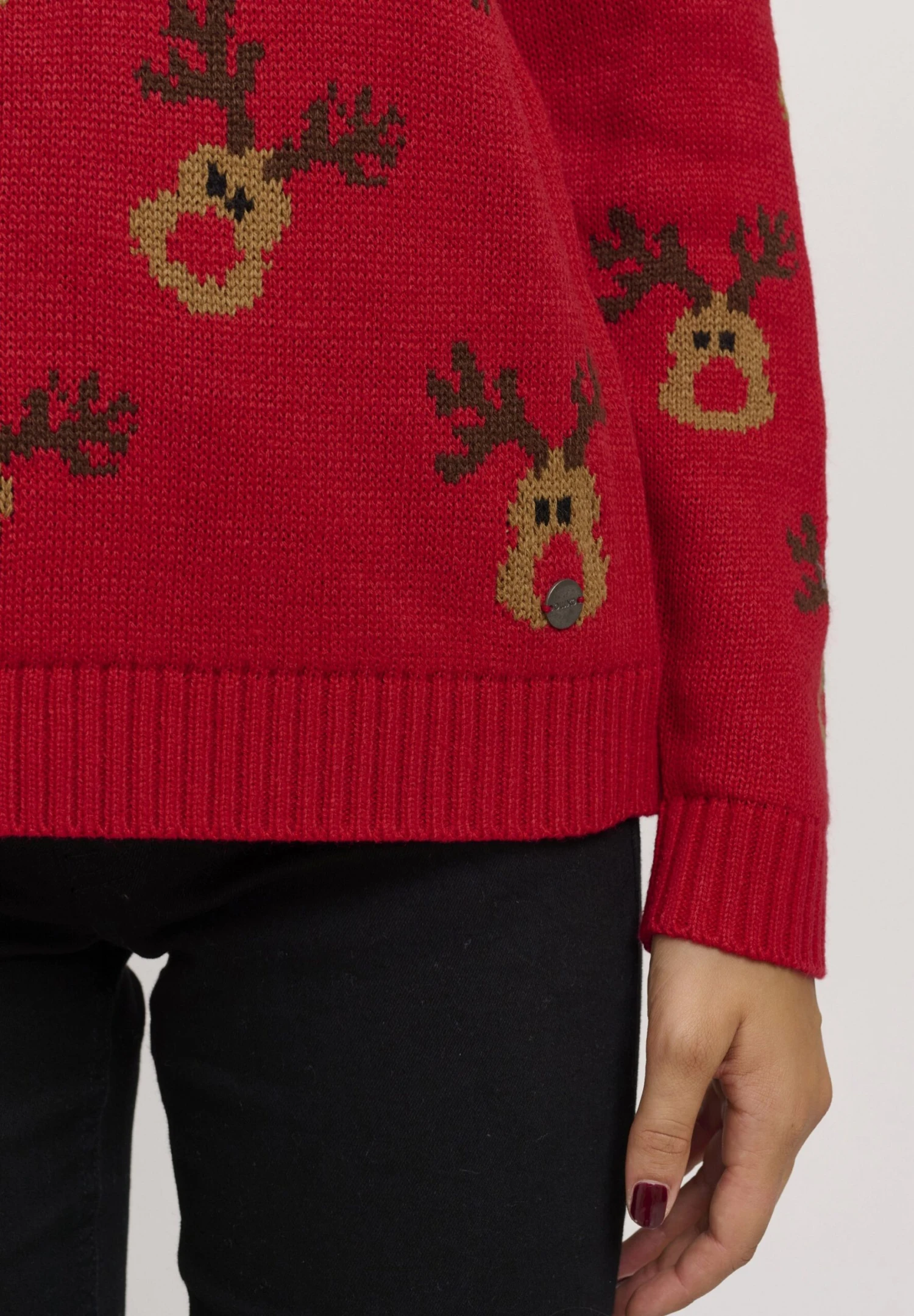 OXMO OXChristel - Jumper - Chinese Red 5 OXMO OXChristel - Jumper - Chinese Red - Image 5