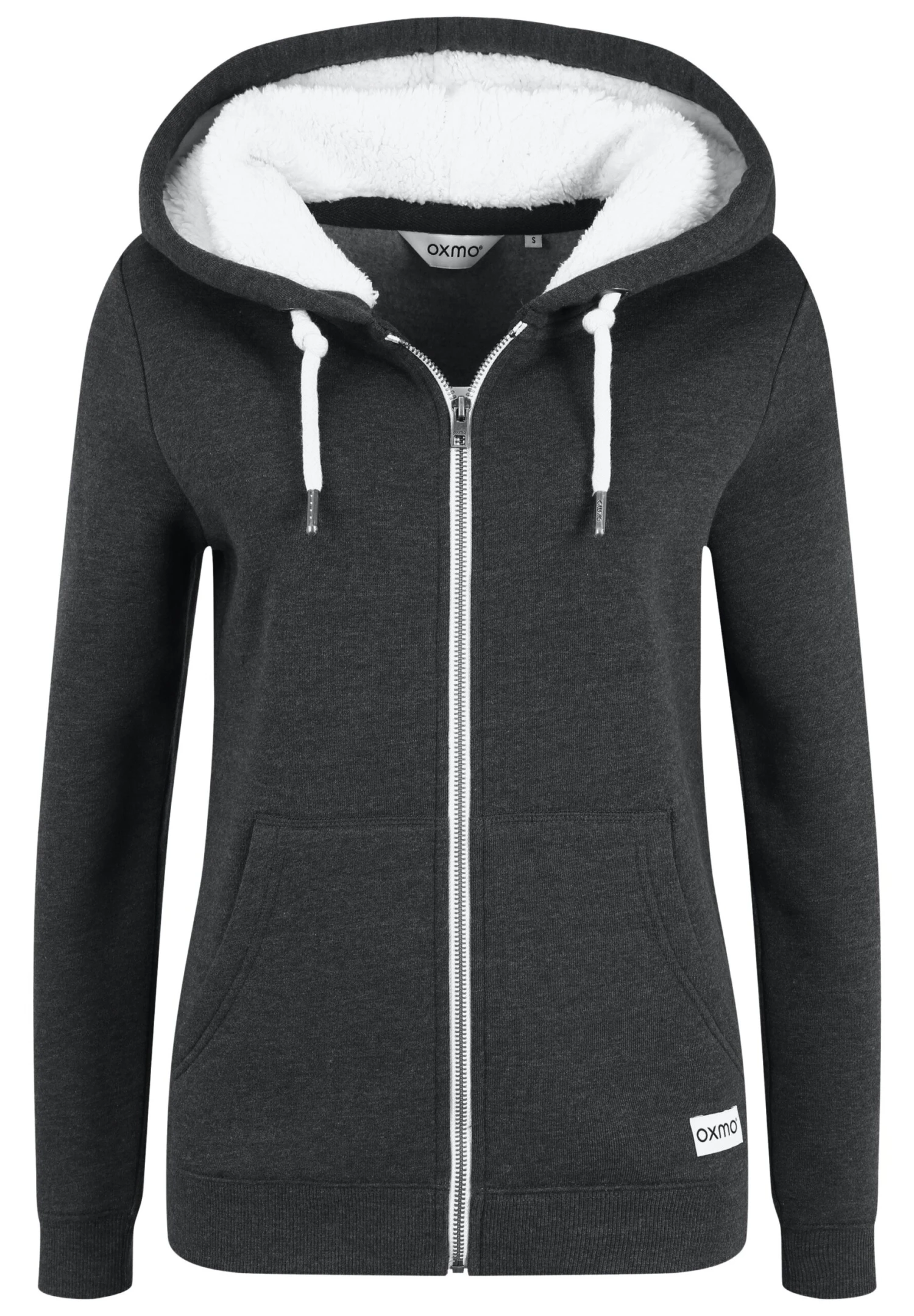 OXMO OXBINJI - Zip-up Sweatshirt - Dark Grey Melange 6 OXMO OXBINJI - Zip-up Sweatshirt - Dark Grey Melange - Image 6