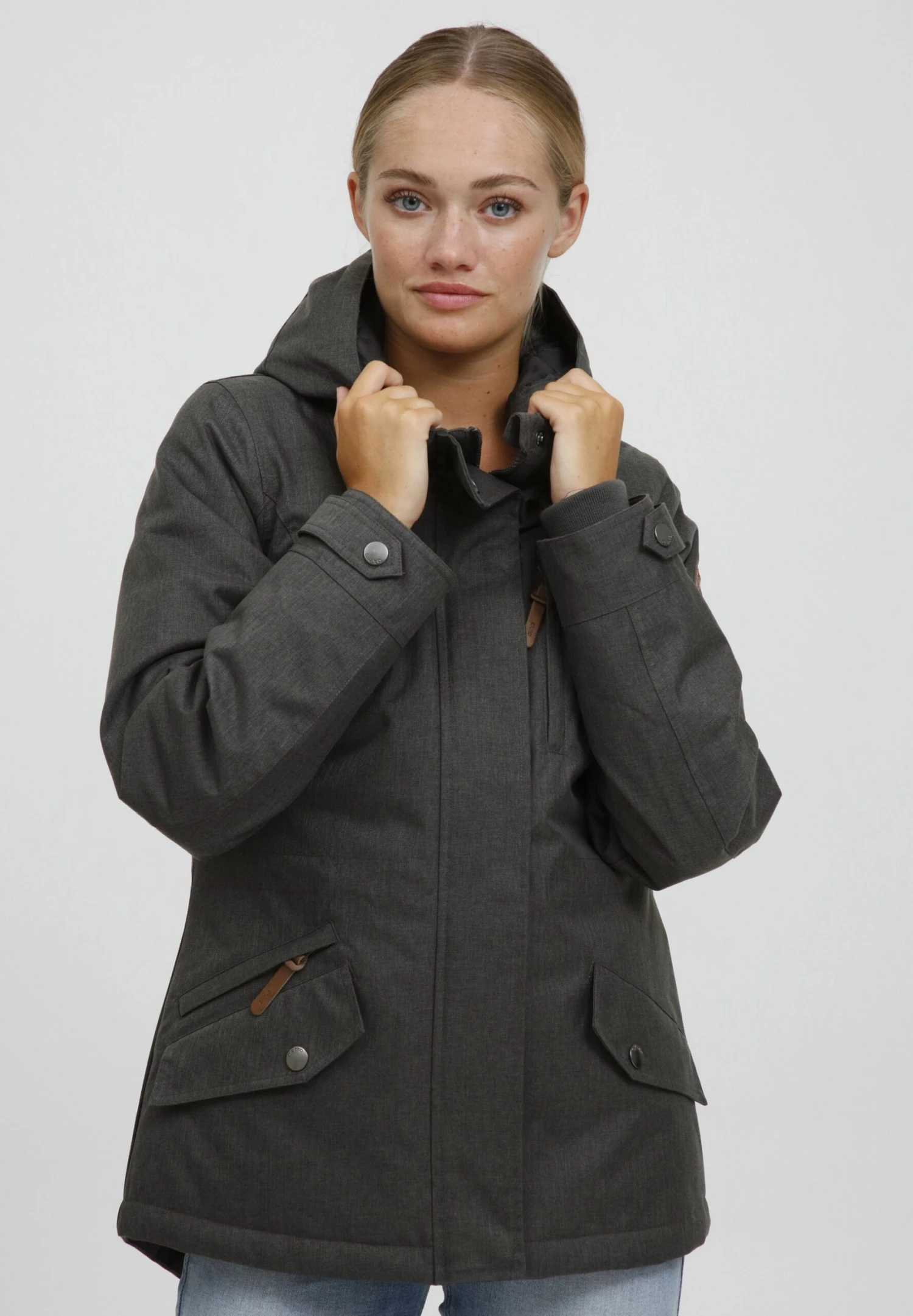 OXMO OXBellissa - Winter Jacket - Dark Grey 1 OXMO OXBellissa - Winter Jacket - Dark Grey