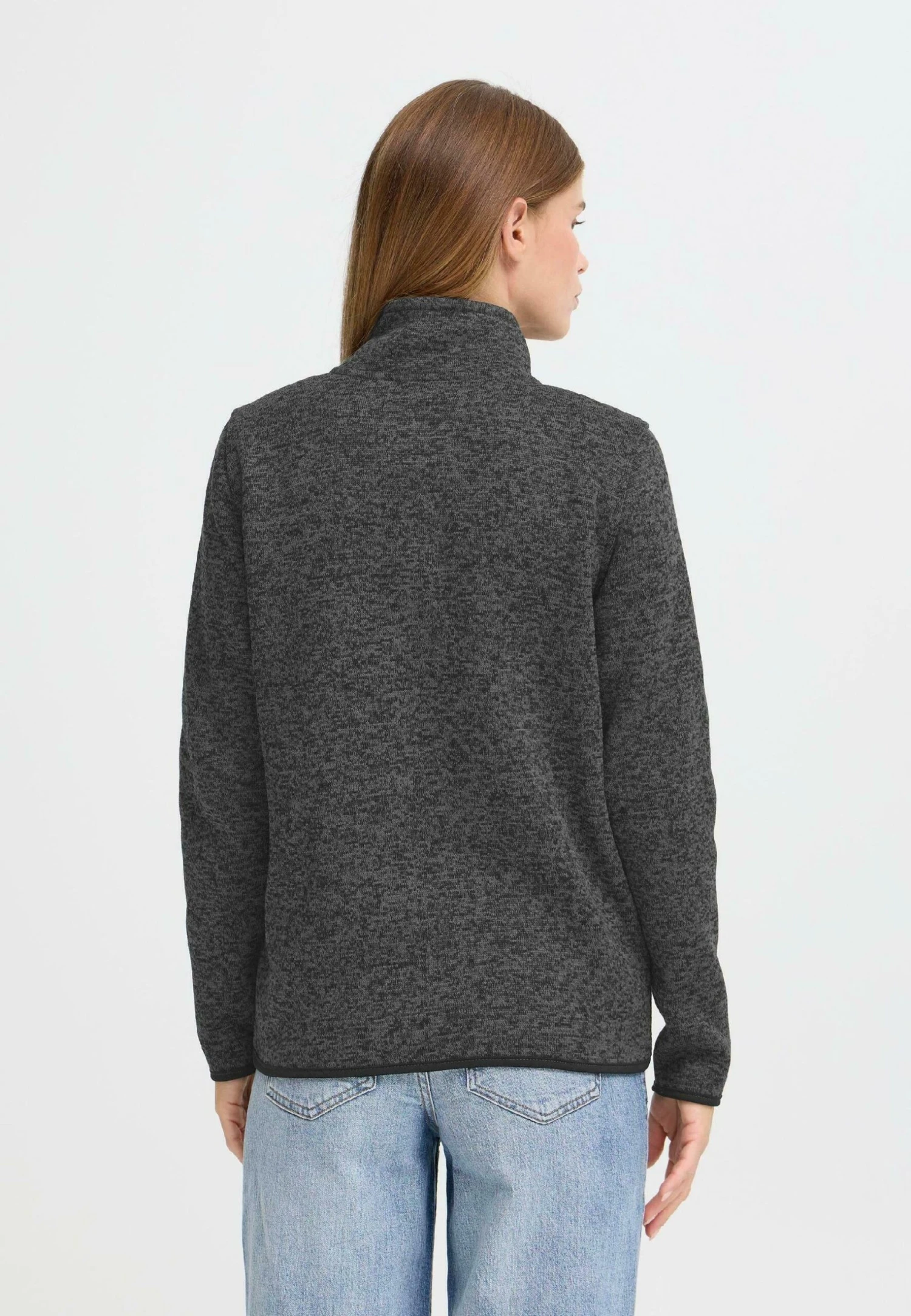 OXMO OXELFE - Fleece Jacket - Iron Gate 3 OXMO OXELFE - Fleece Jacket - Iron Gate - Image 3