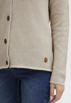OXMO OXHelga - Cardigan - Oatmeal -OXMO Store 981ab946957f4767ba8d0e418d98c990