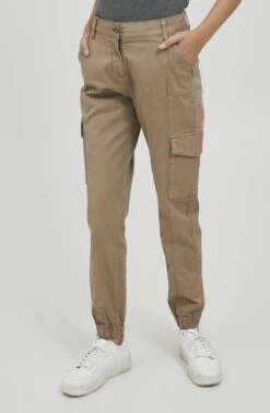 OXMO OXCOCO REGULAR FIT - Cargo Trousers - Dune