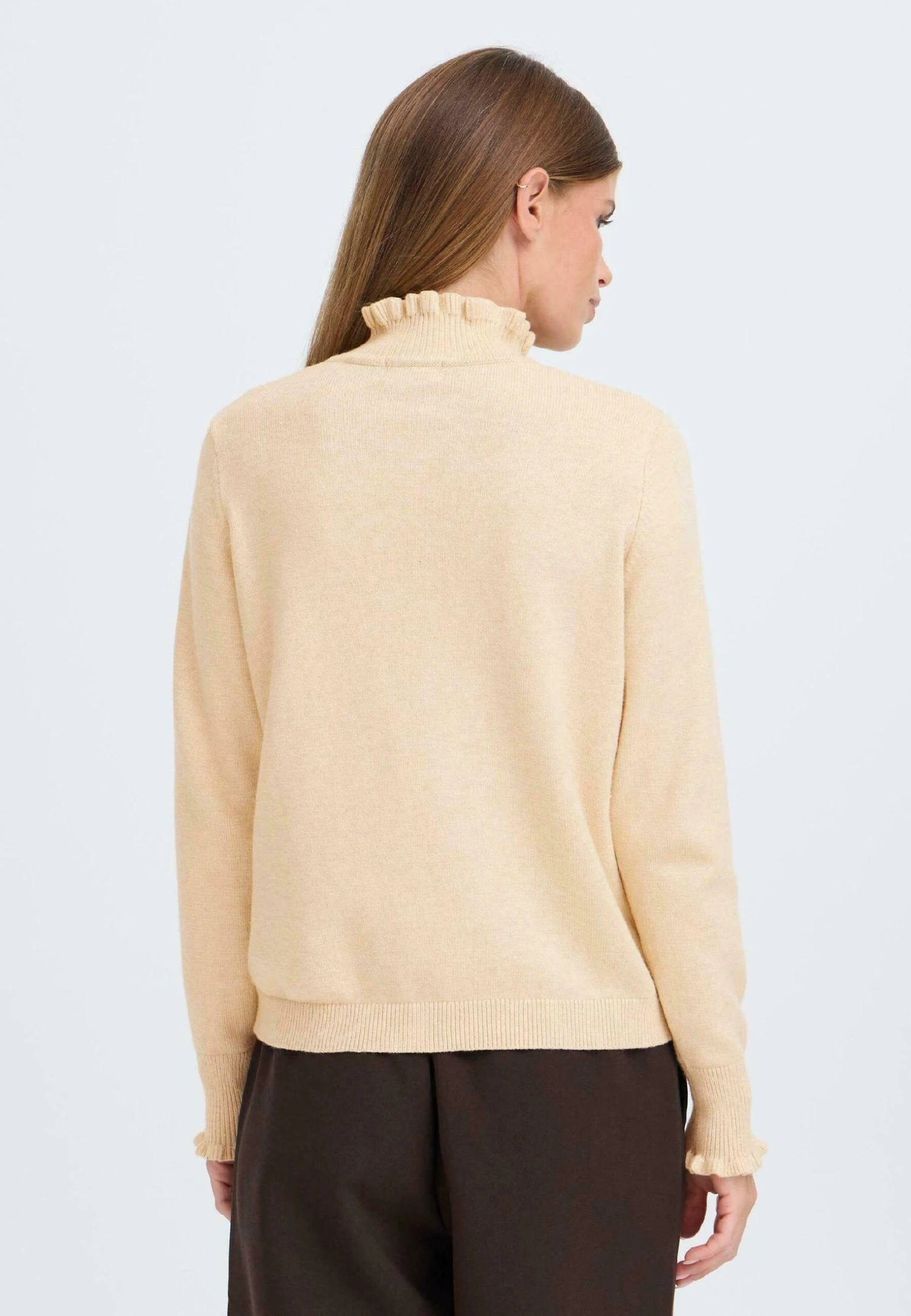 OXMO BMMNERA - Jumper - Oatmeal Melange 3 OXMO BMMNERA - Jumper - Oatmeal Melange - Image 3