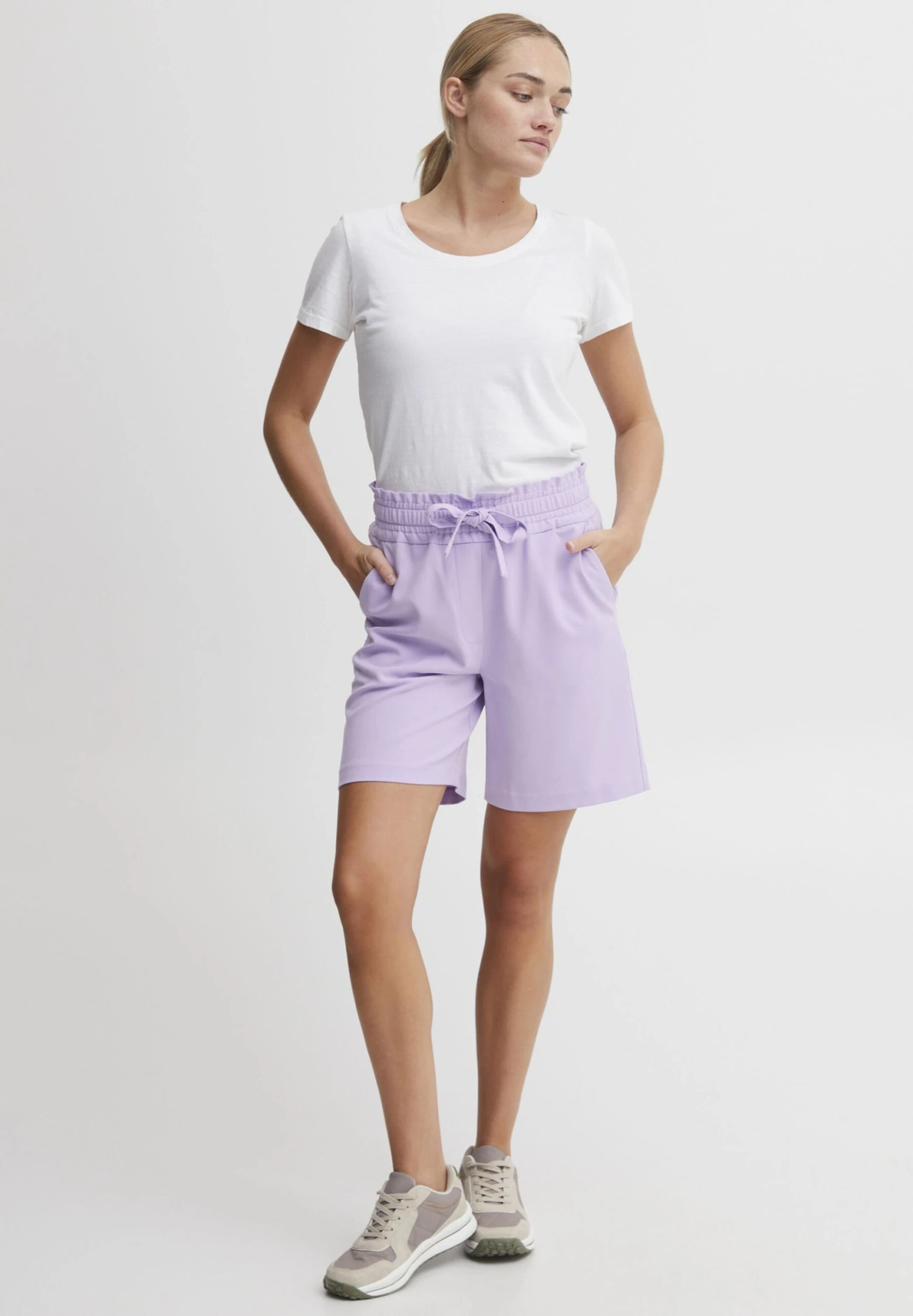 OXMO OXDANIELLA REGULAR FIT - Shorts - Purple Rose 2 OXMO OXDANIELLA REGULAR FIT - Shorts - Purple Rose - Image 2