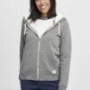 OXMO OXBINJI - Zip-up Sweatshirt - Grey Melange
