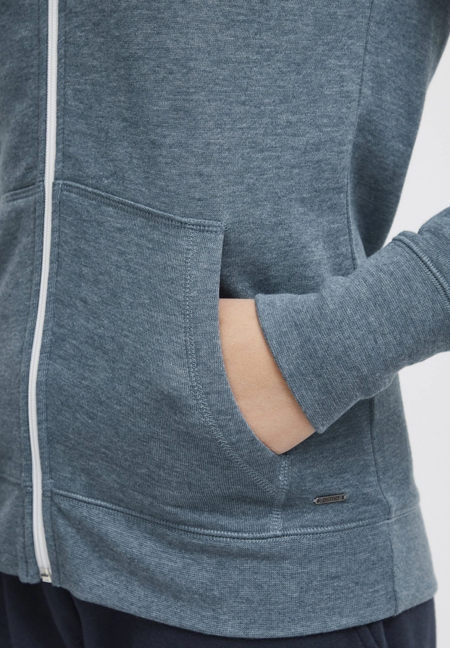 OXMO OXOLINDA - Zip-up Sweatshirt - Goblin Blue Melange 5 OXMO OXOLINDA - Zip-up Sweatshirt - Goblin Blue Melange - Image 5