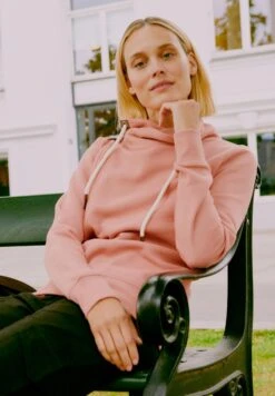 OXMO OXMILLE TUBEZIP - Zip-up Sweatshirt - Cameo Brown Melange