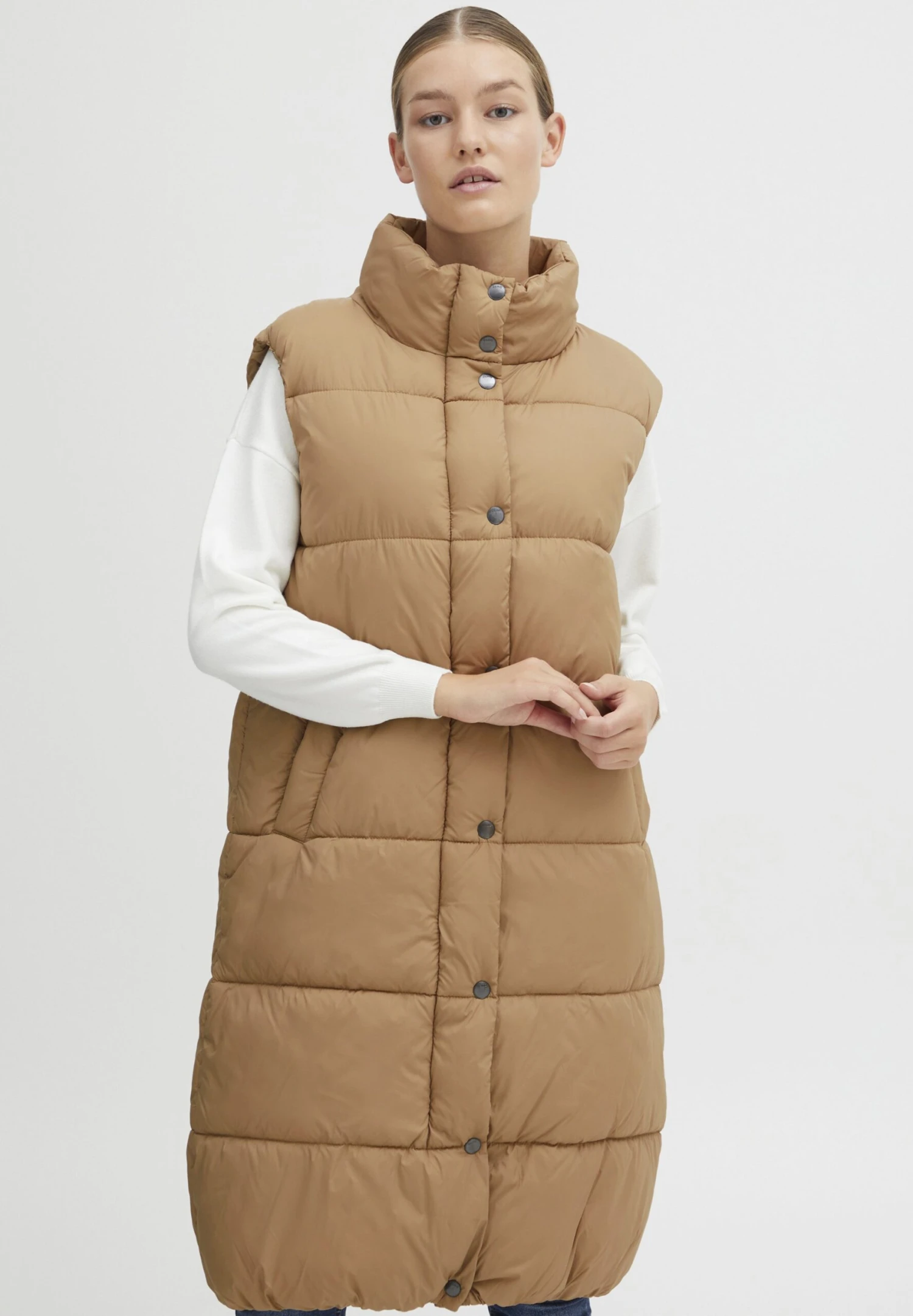 OXMO OXBODANI - Waistcoat - Tannin 1 OXMO OXBODANI - Waistcoat - Tannin