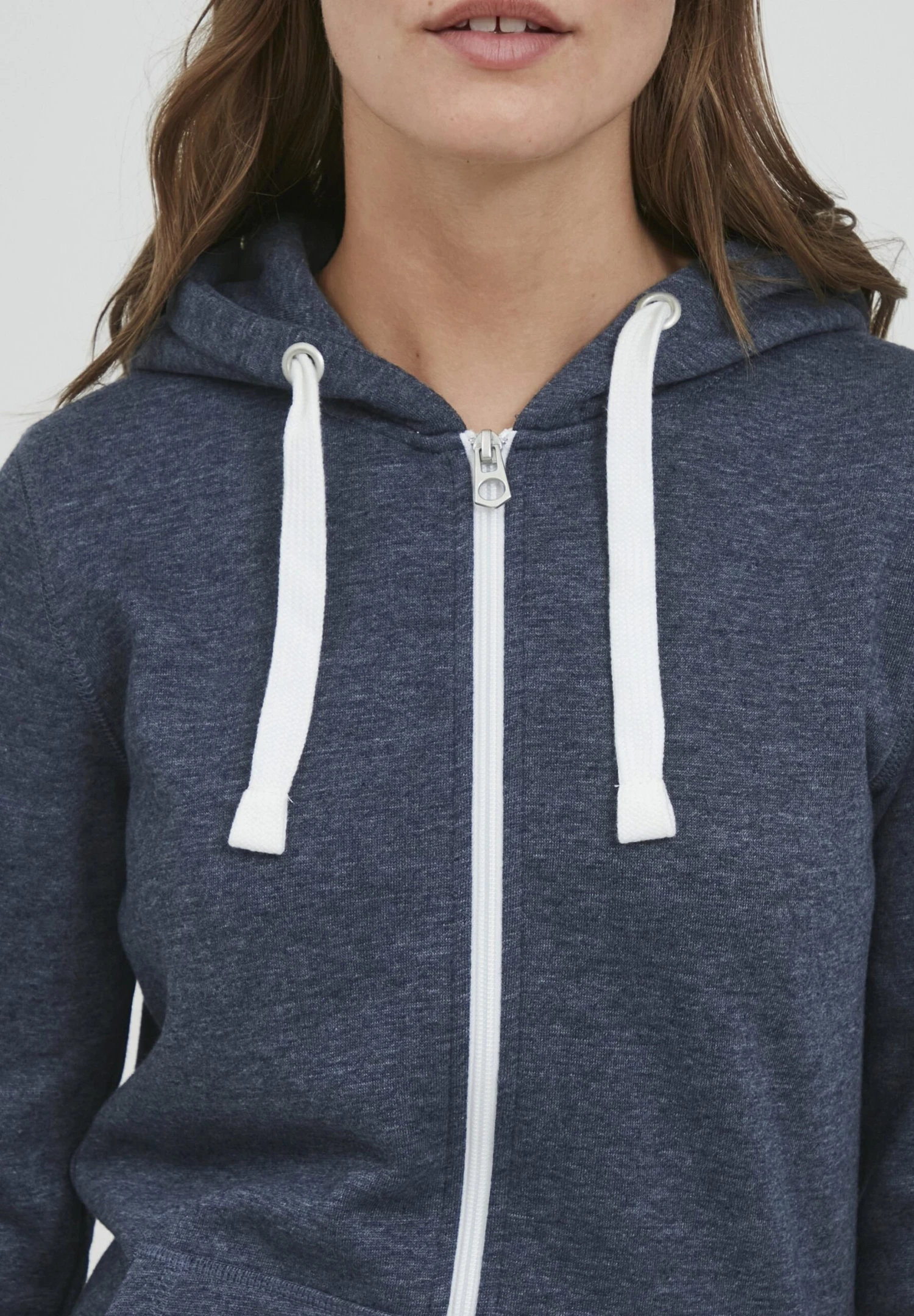 OXMO OXOLINDA - Zip-up Sweatshirt - Ins Blue M 4 OXMO OXOLINDA - Zip-up Sweatshirt - Ins Blue M - Image 4