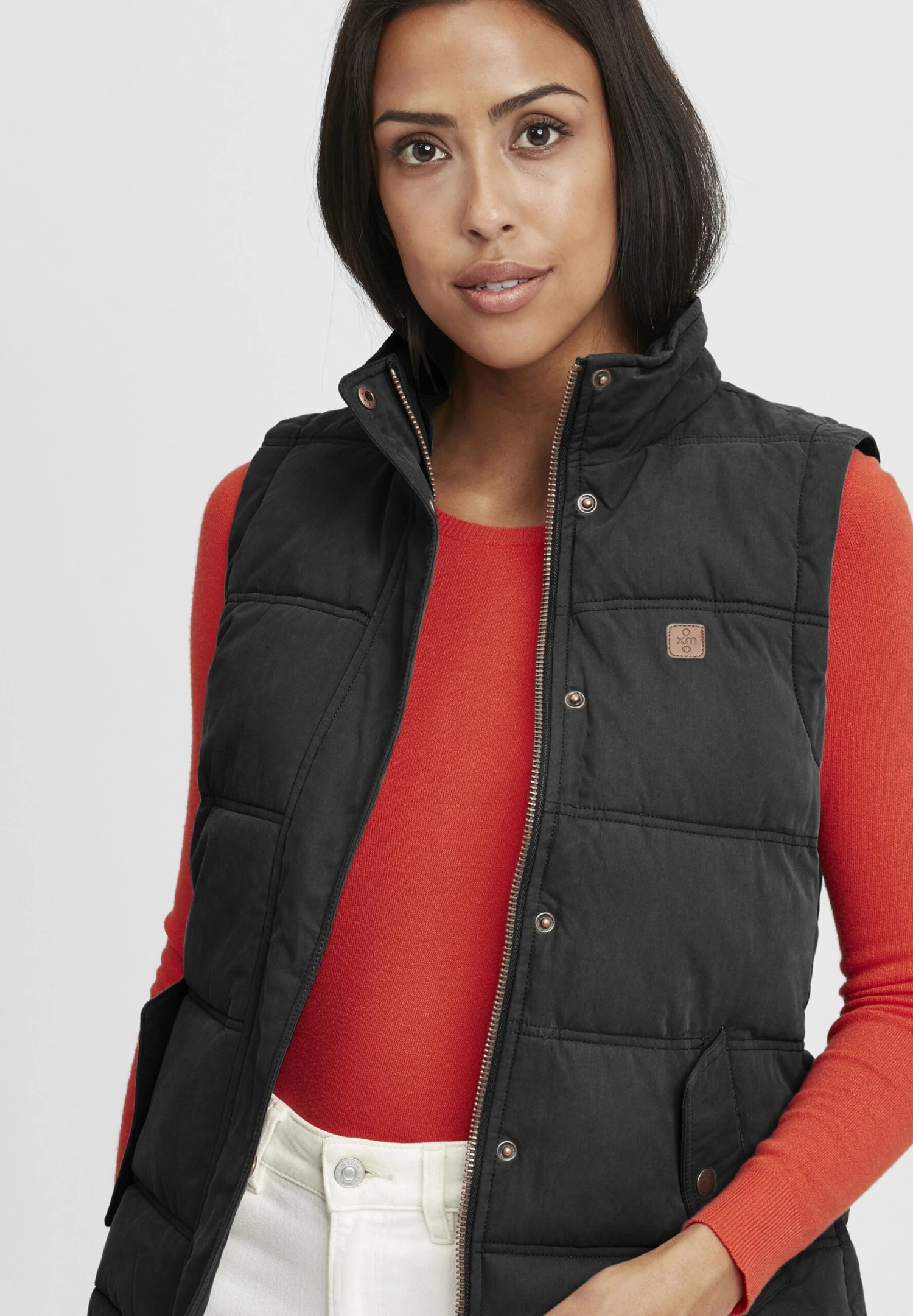 OXMO OXLEWONDA - Waistcoat - Black 4 OXMO OXLEWONDA - Waistcoat - Black - Image 4