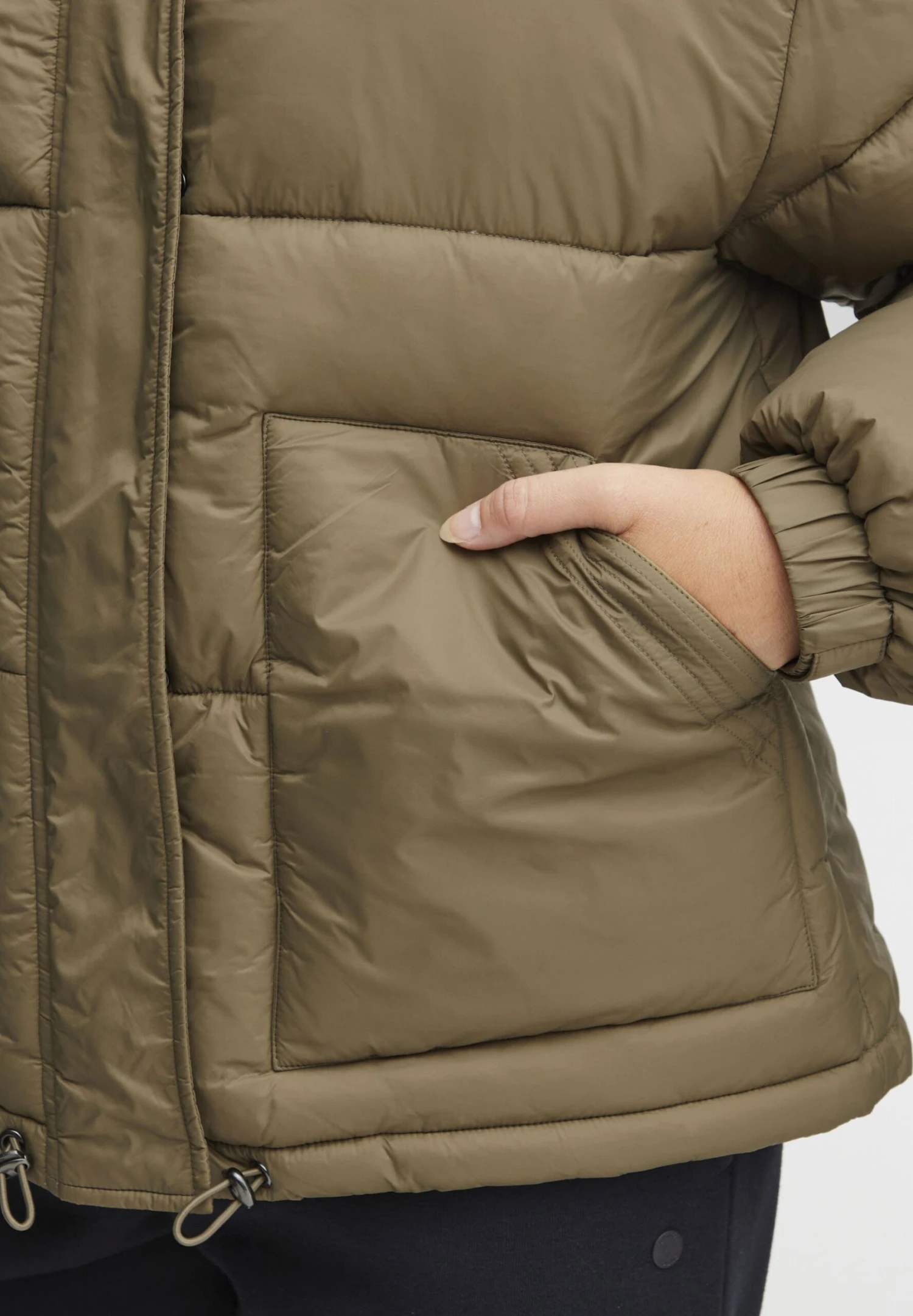 OXMO OXJoyce - Winter Jacket - Covert Green 5 OXMO OXJoyce - Winter Jacket - Covert Green - Image 5