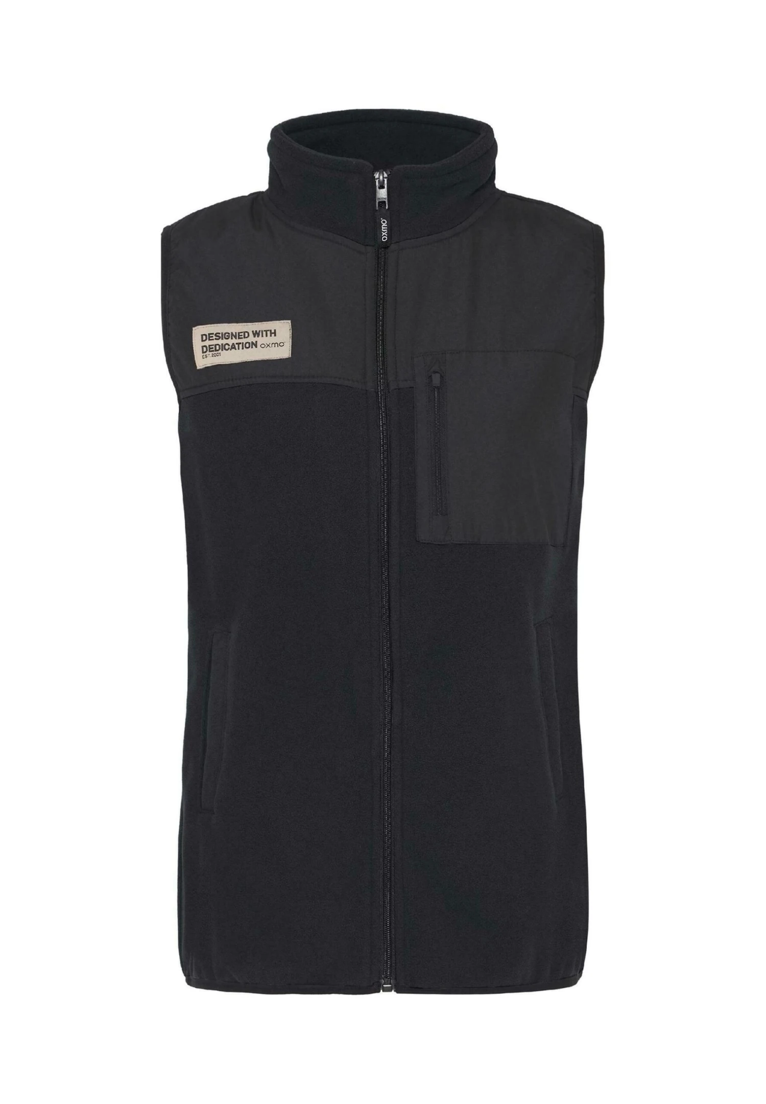 OXMO OXNETE FLEECE - Waistcoat - Black 6 OXMO OXNETE FLEECE - Waistcoat - Black - Image 6