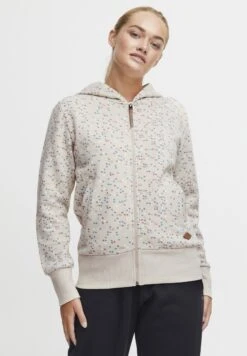 OXMO OXBeatrice - Zip-up Sweatshirt - Oyster