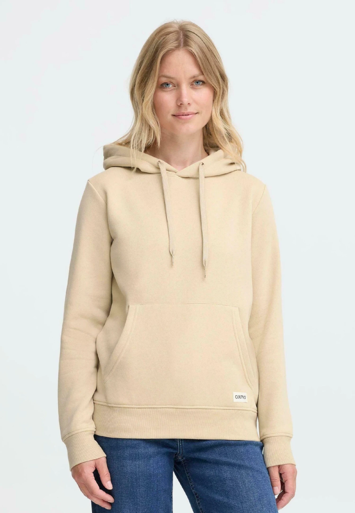 OXMO OXKAREN - Hoodie - Oyster 1 OXMO OXKAREN - Hoodie - Oyster