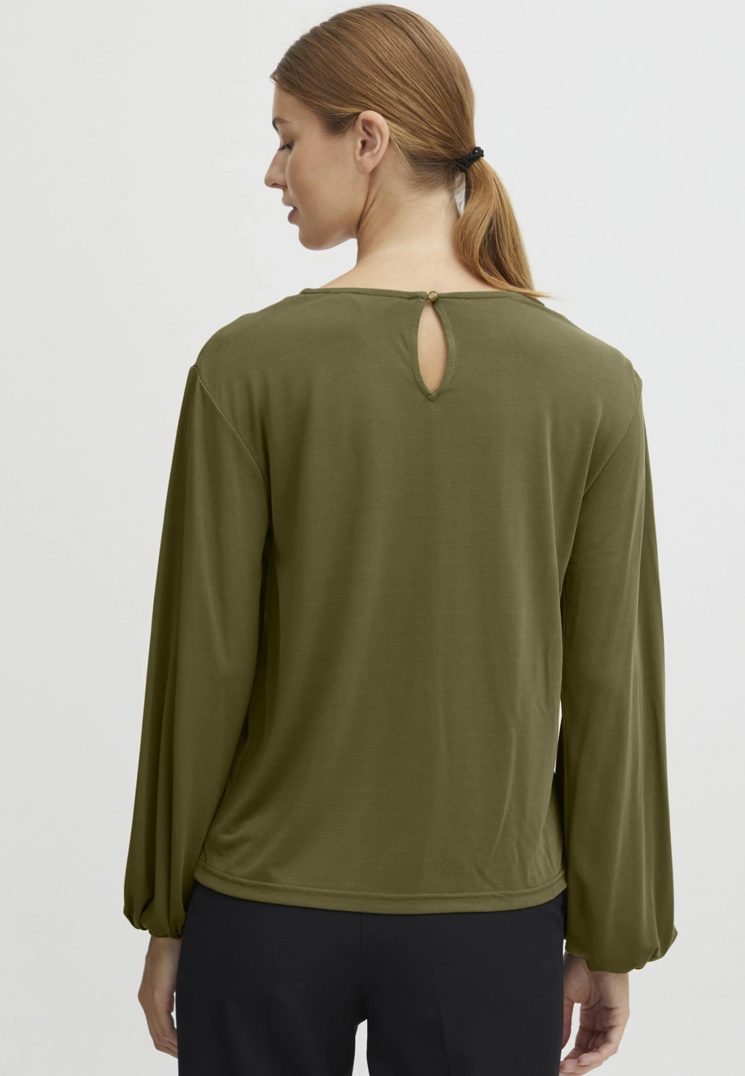 OXMO OXHAL - Blouse - Military Olive 3 OXMO OXHAL - Blouse - Military Olive - Image 3