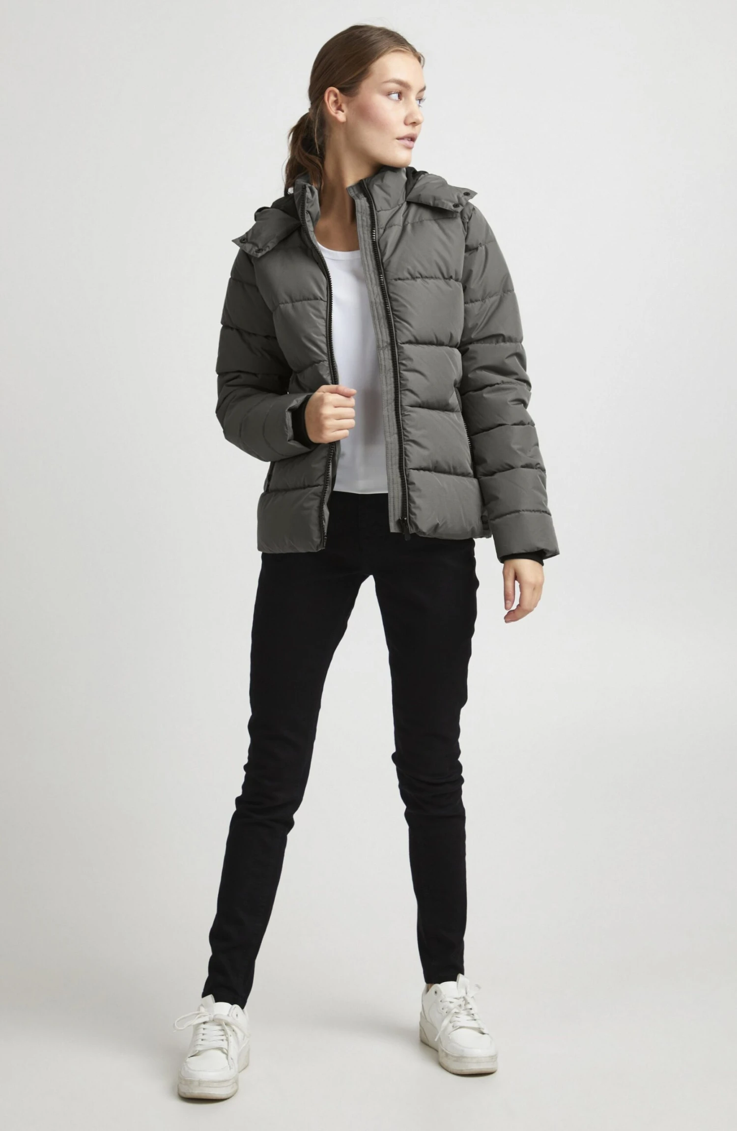 OXMO OXSOFINA - Winter Jacket - Pewter 2 OXMO OXSOFINA - Winter Jacket - Pewter - Image 2