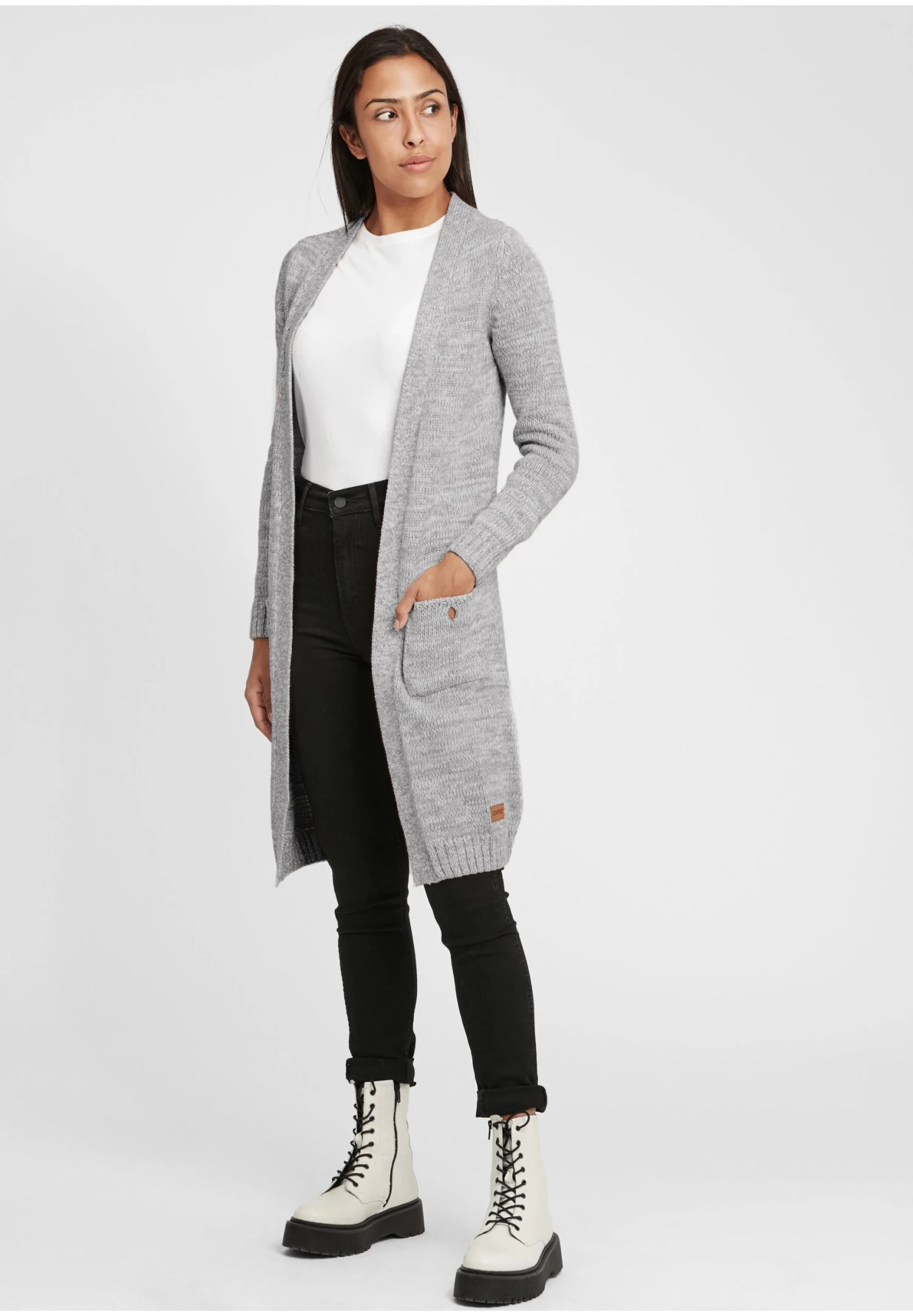 OXMO OXPHILETTA - Cardigan - Lig Grey M 2 OXMO OXPHILETTA - Cardigan - Lig Grey M - Image 2