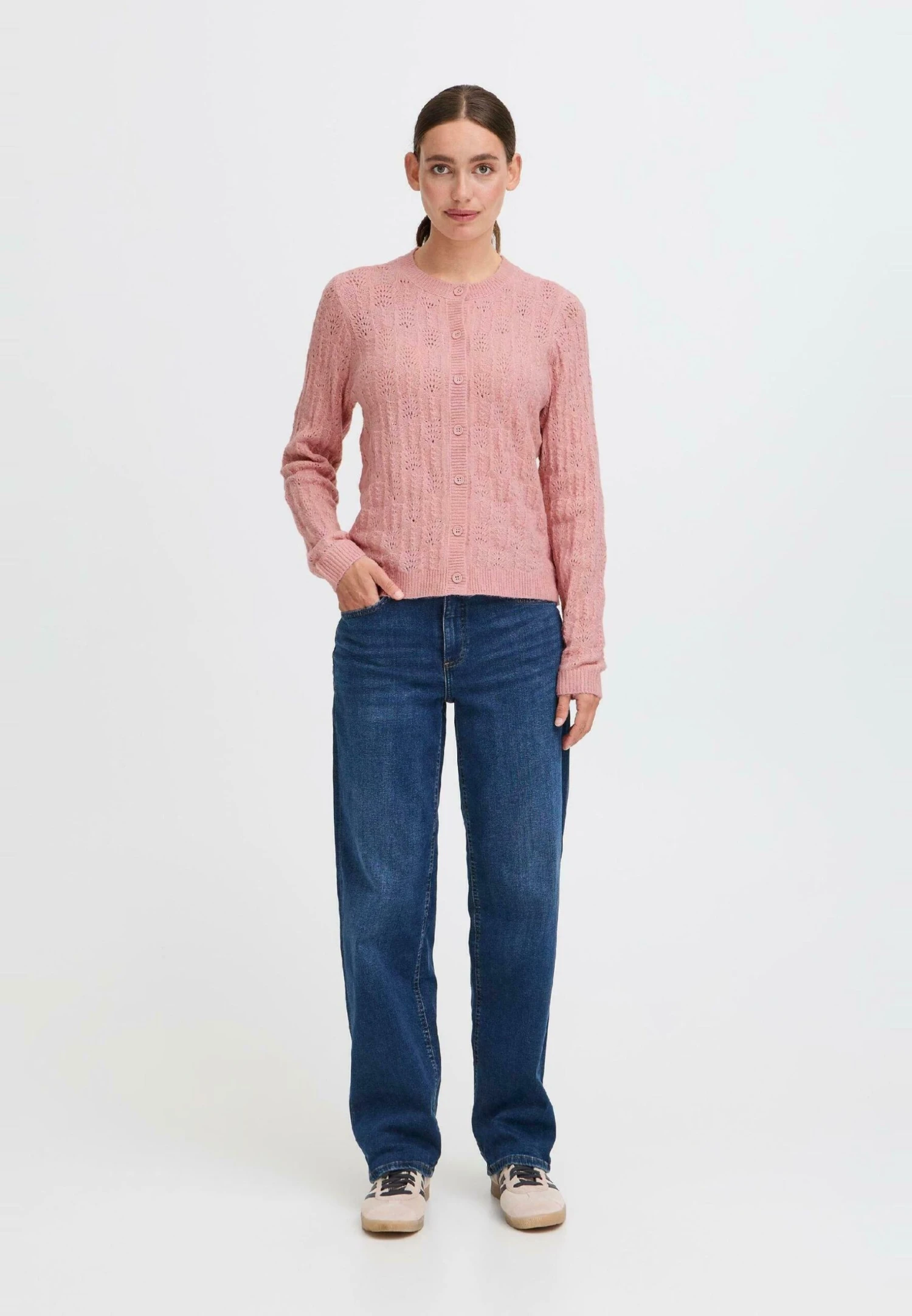 OXMO FRSINVA - Cardigan - Zephyr Melange 2 OXMO FRSINVA - Cardigan - Zephyr Melange - Image 2