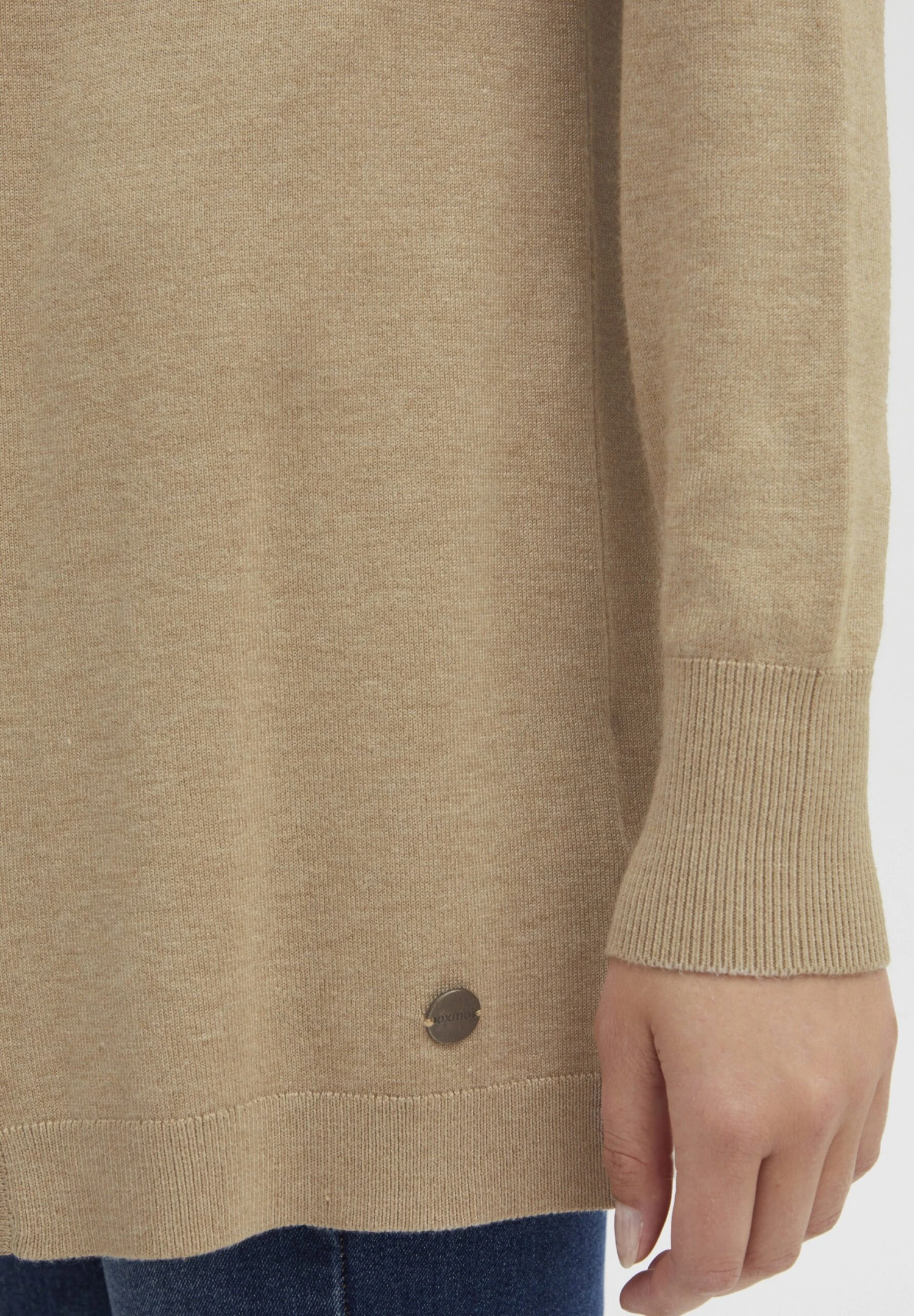 OXMO OXKAT - Cardigan - Cement Melange 5 OXMO OXKAT - Cardigan - Cement Melange - Image 5