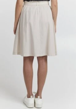 OXMO OXLERKE - A-line Skirt - Oatmeal -OXMO Store a0db1dfb1b5e4508a7d06c06238e0e5f