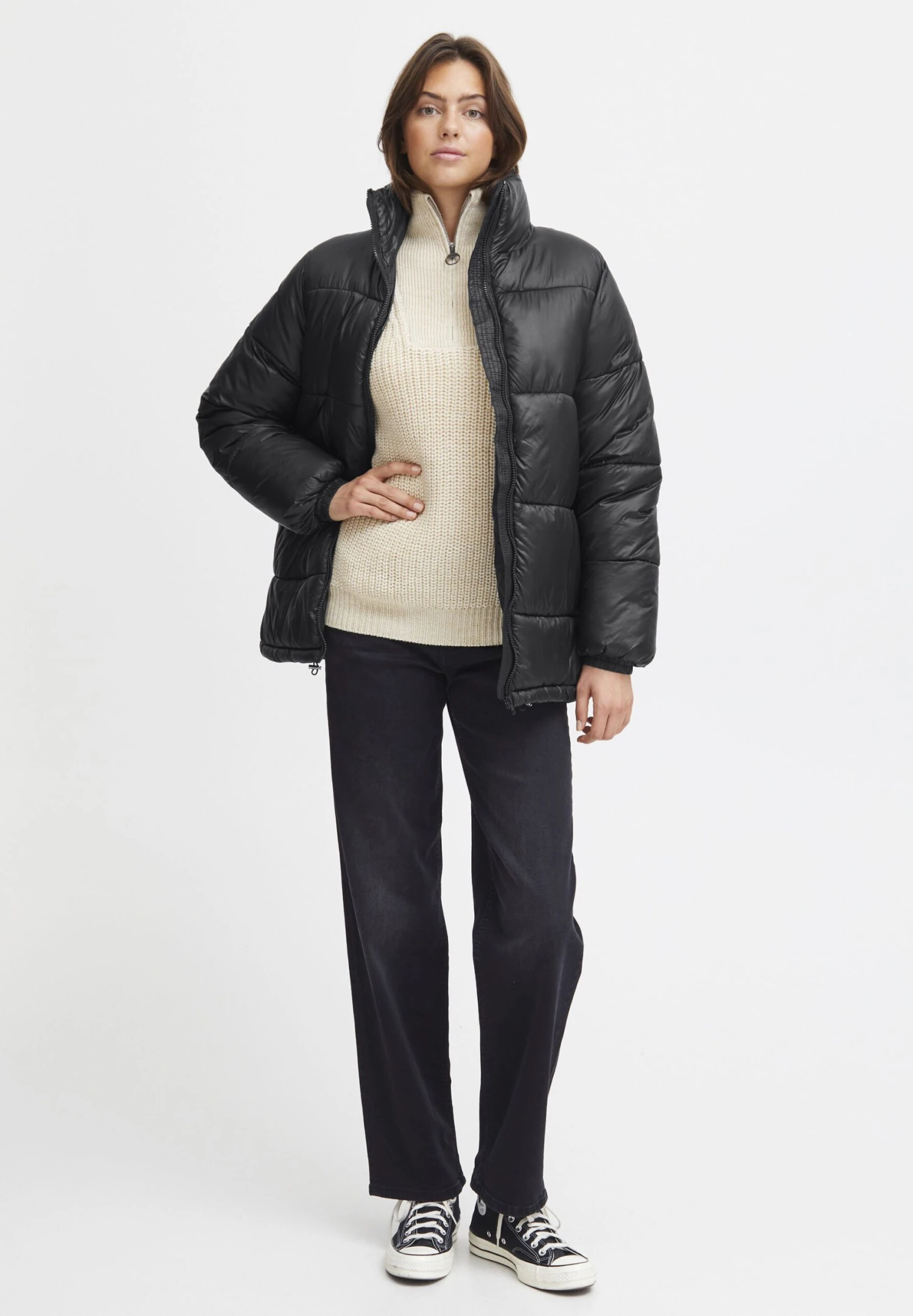 OXMO OXABELONE - Winter Jacket - Black 2 OXMO OXABELONE - Winter Jacket - Black - Image 2