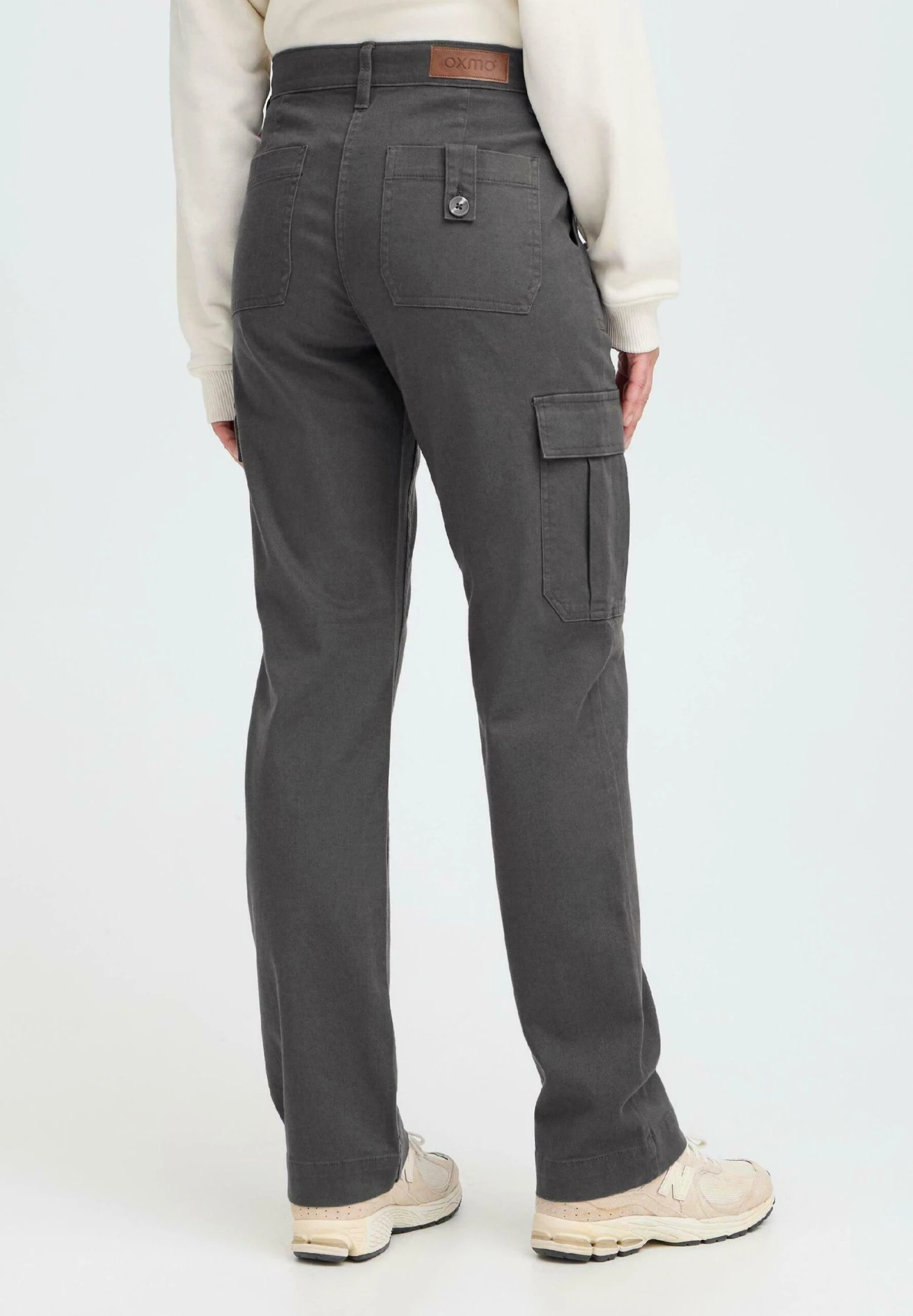 OXMO OXIBEN - Cargo Trousers - Forged Iron 4 OXMO OXIBEN - Cargo Trousers - Forged Iron - Image 4