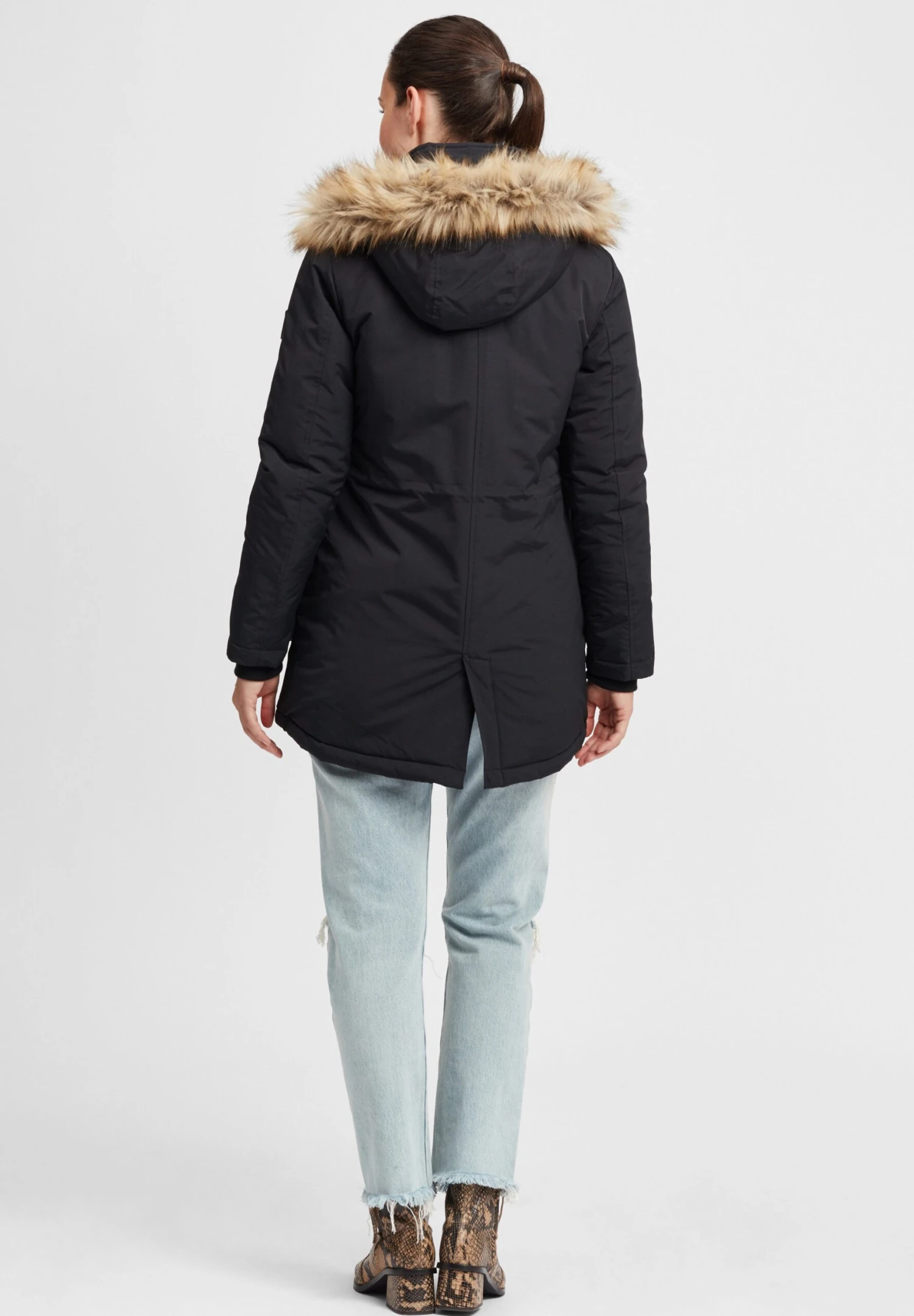 OXMO OXActa - Winter Coat - Black 6 OXMO OXActa - Winter Coat - Black - Image 6