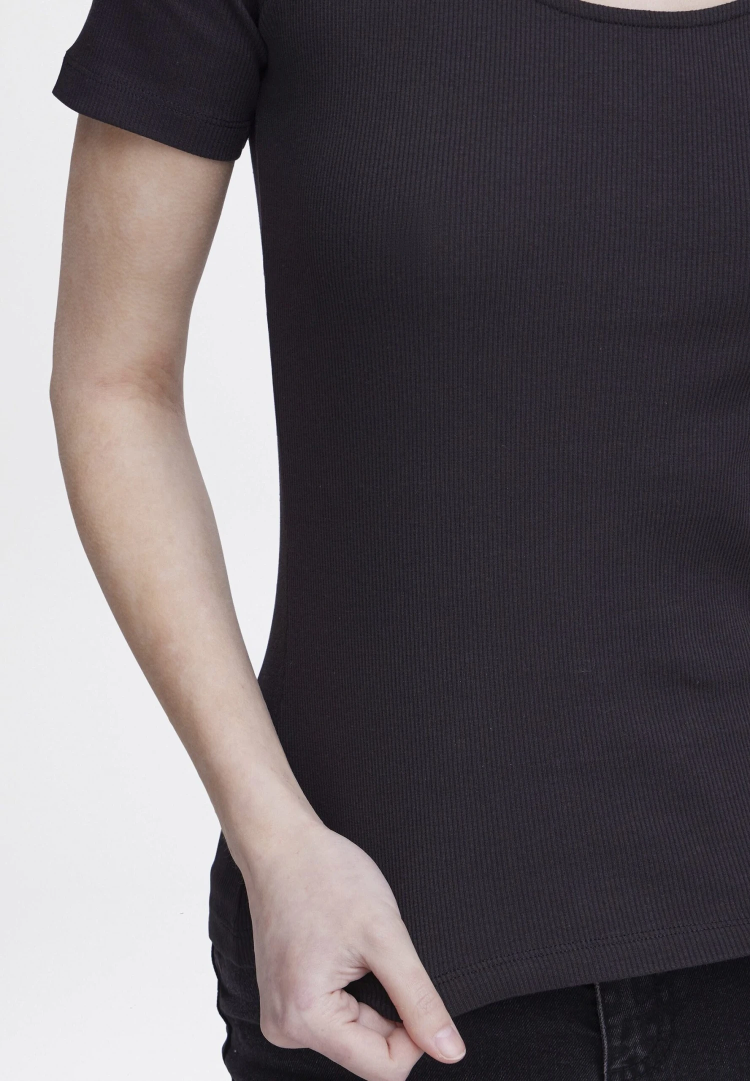 OXMO OXISAN 2 PACK - Basic T-shirt - Black Black 4 OXMO OXISAN 2 PACK - Basic T-shirt - Black Black - Image 4