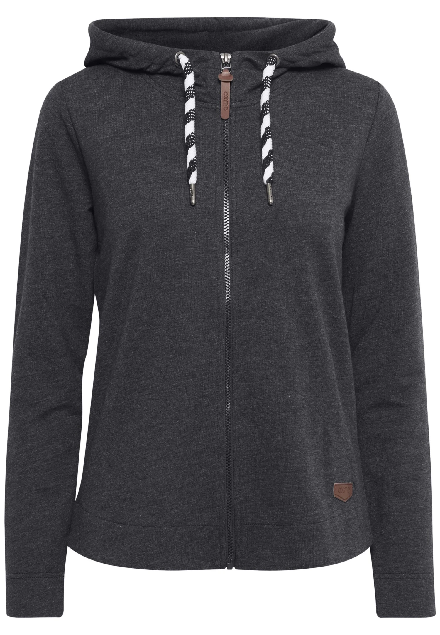 OXMO OXWanda - Zip-up Sweatshirt - Ins Bl Mel 8 OXMO OXWanda - Zip-up Sweatshirt - Ins Bl Mel - Image 8
