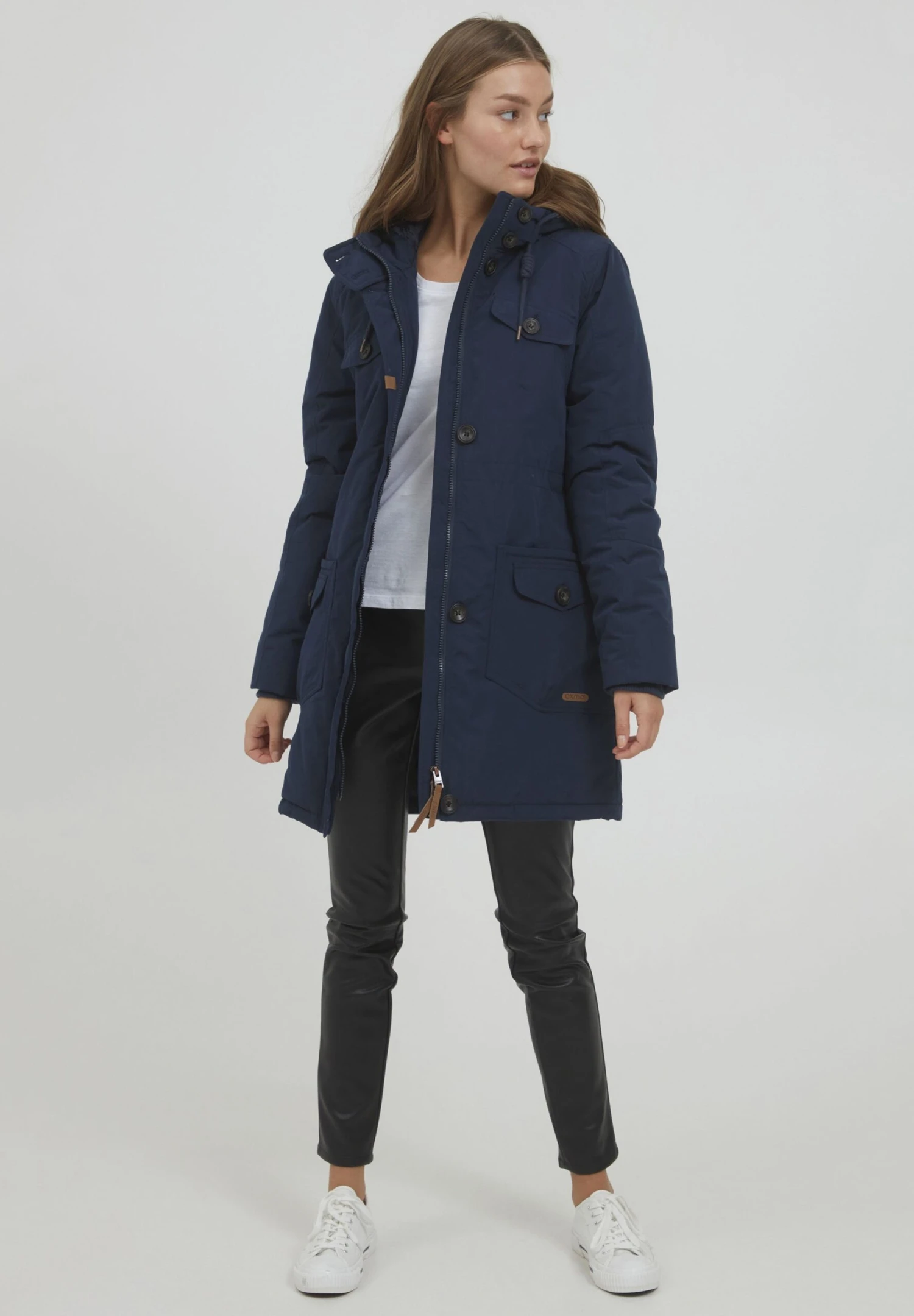 OXMO OXTALA - Winter Coat - Dress Blues 2 OXMO OXTALA - Winter Coat - Dress Blues - Image 2