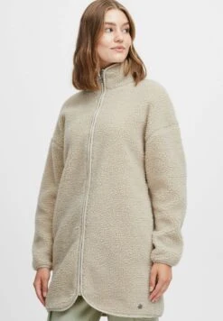 OXMO OXTOVA TEDDY - Fleece Jacket - Oyster