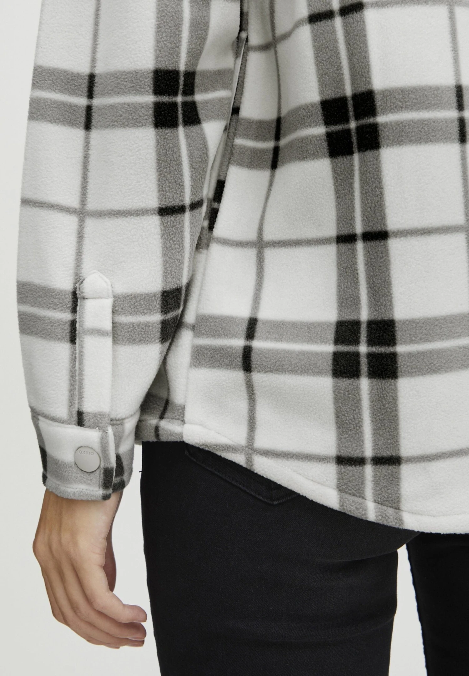 OXMO OXCHIA - Fleece Jacket - Asphalt 5 OXMO OXCHIA - Fleece Jacket - Asphalt - Image 5