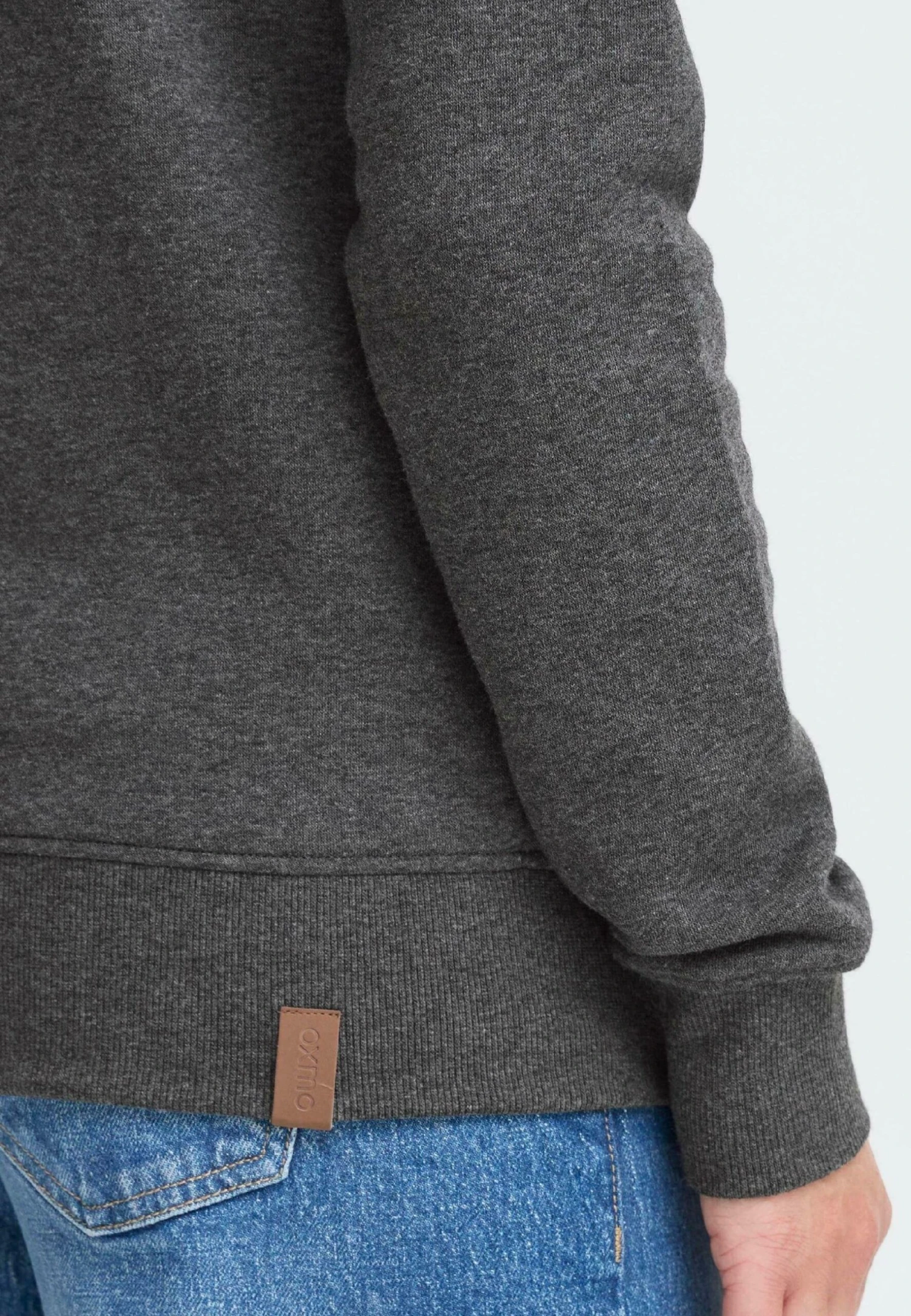 OXMO OXMILLE TUBEZIP - Zip-up Sweatshirt - Dark Grey Melange 5 OXMO OXMILLE TUBEZIP - Zip-up Sweatshirt - Dark Grey Melange - Image 5