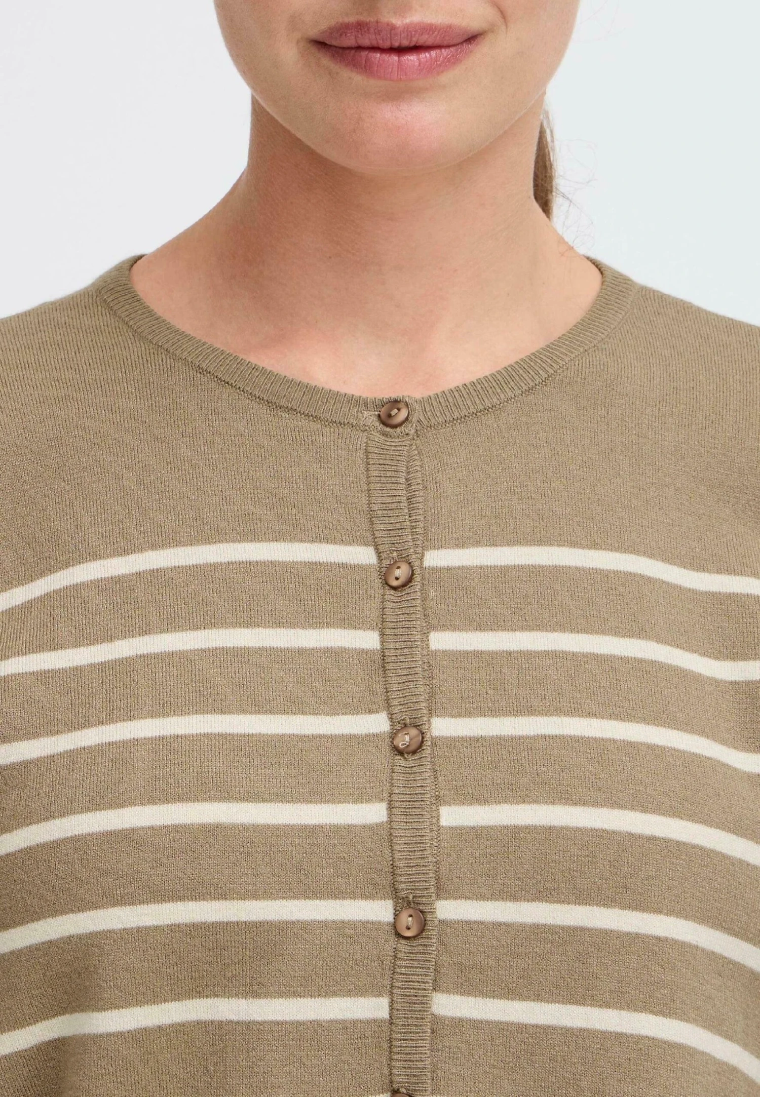 OXMO FRKEANA - Cardigan - Desert Taupe Mix 4 OXMO FRKEANA - Cardigan - Desert Taupe Mix - Image 4