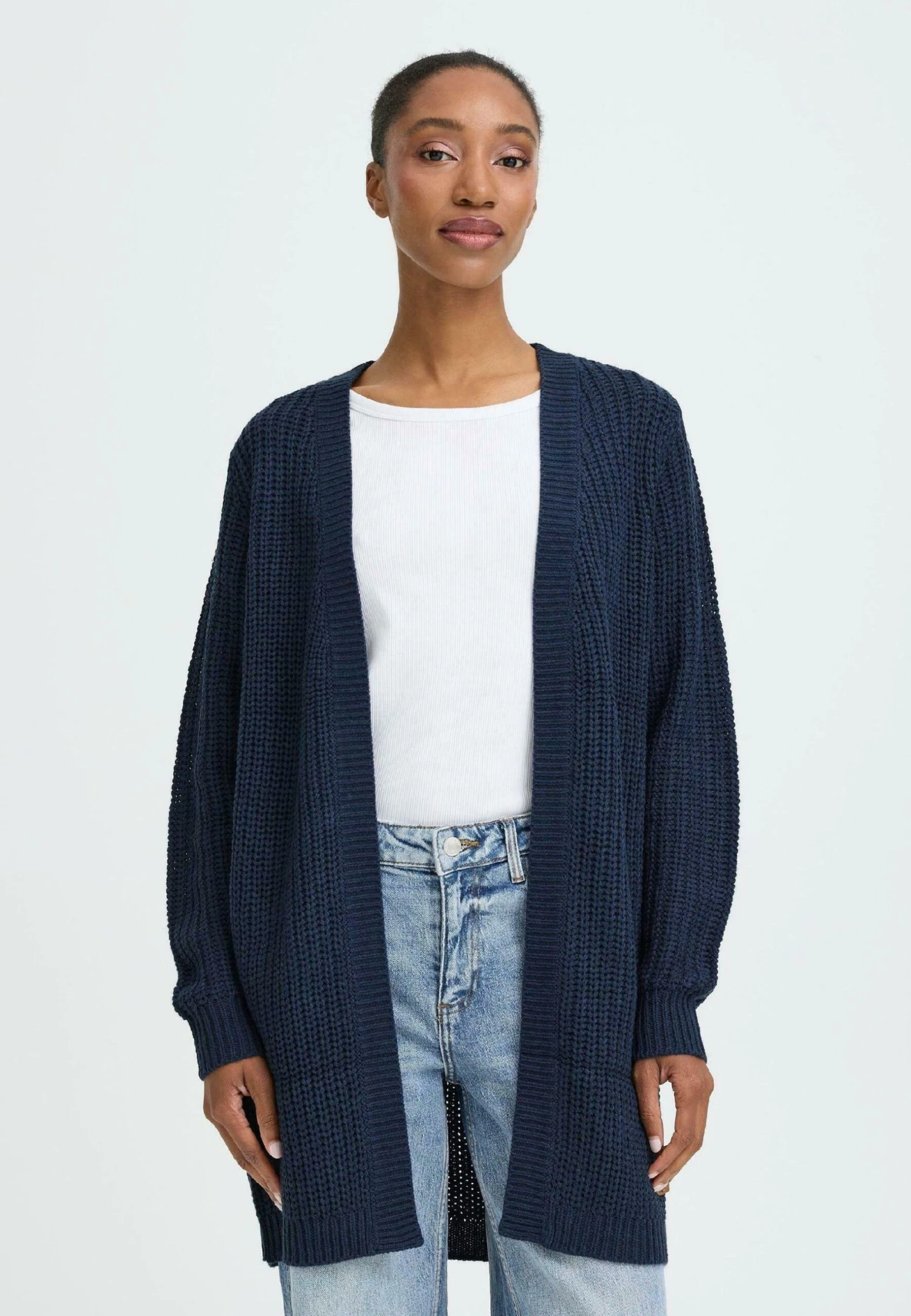 OXMO OXEDNA - Cardigan - Total Eclipse 1 OXMO OXEDNA - Cardigan - Total Eclipse